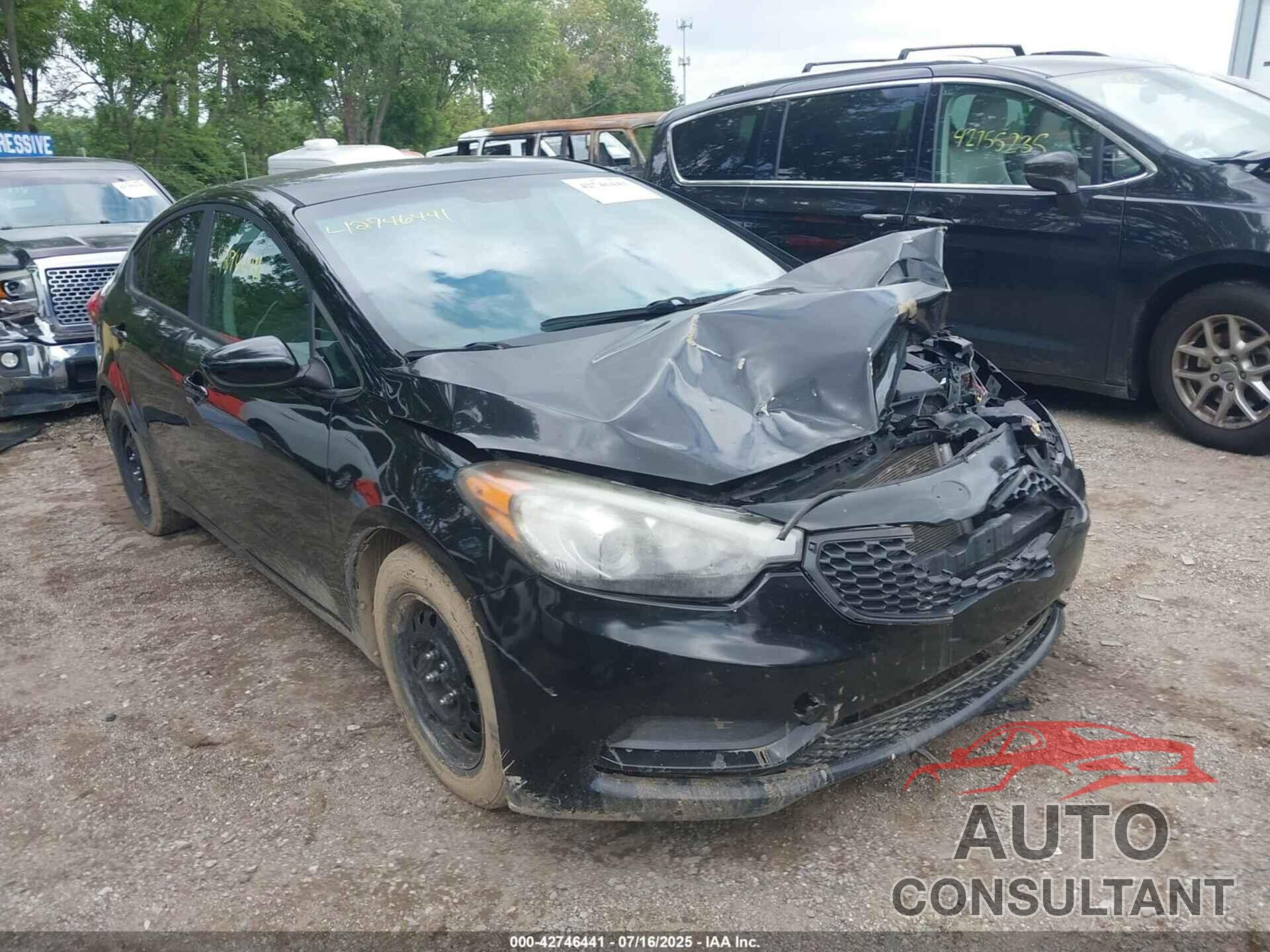 KIA FORTE 2016 - KNAFK4A67G5521810