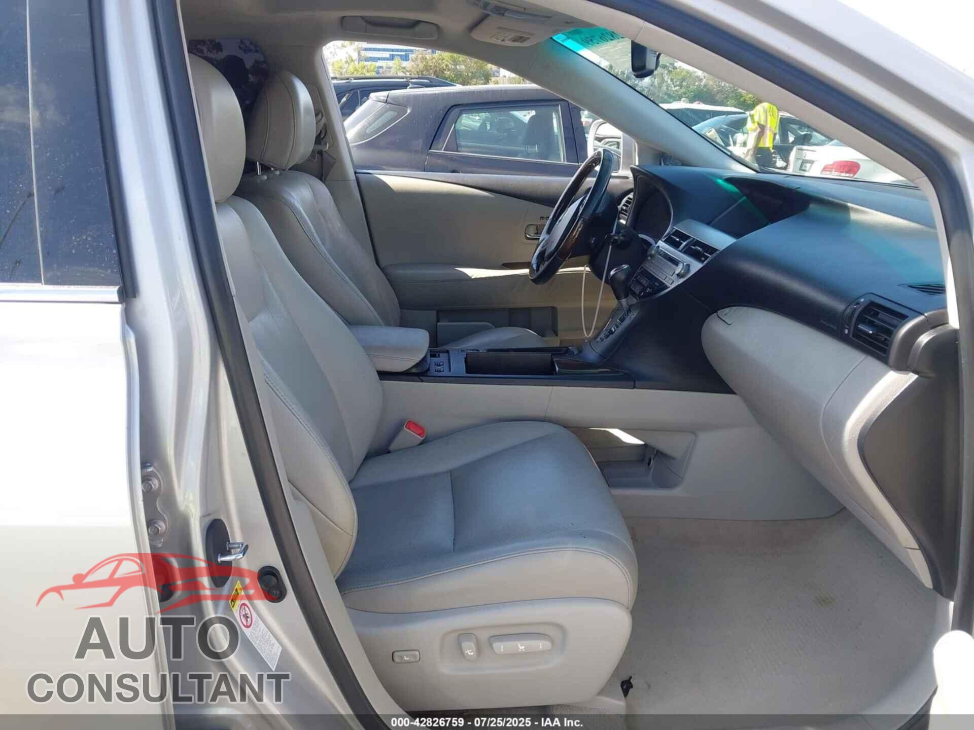 LEXUS RX 350 2012 - 2T2ZK1BA0CC079348