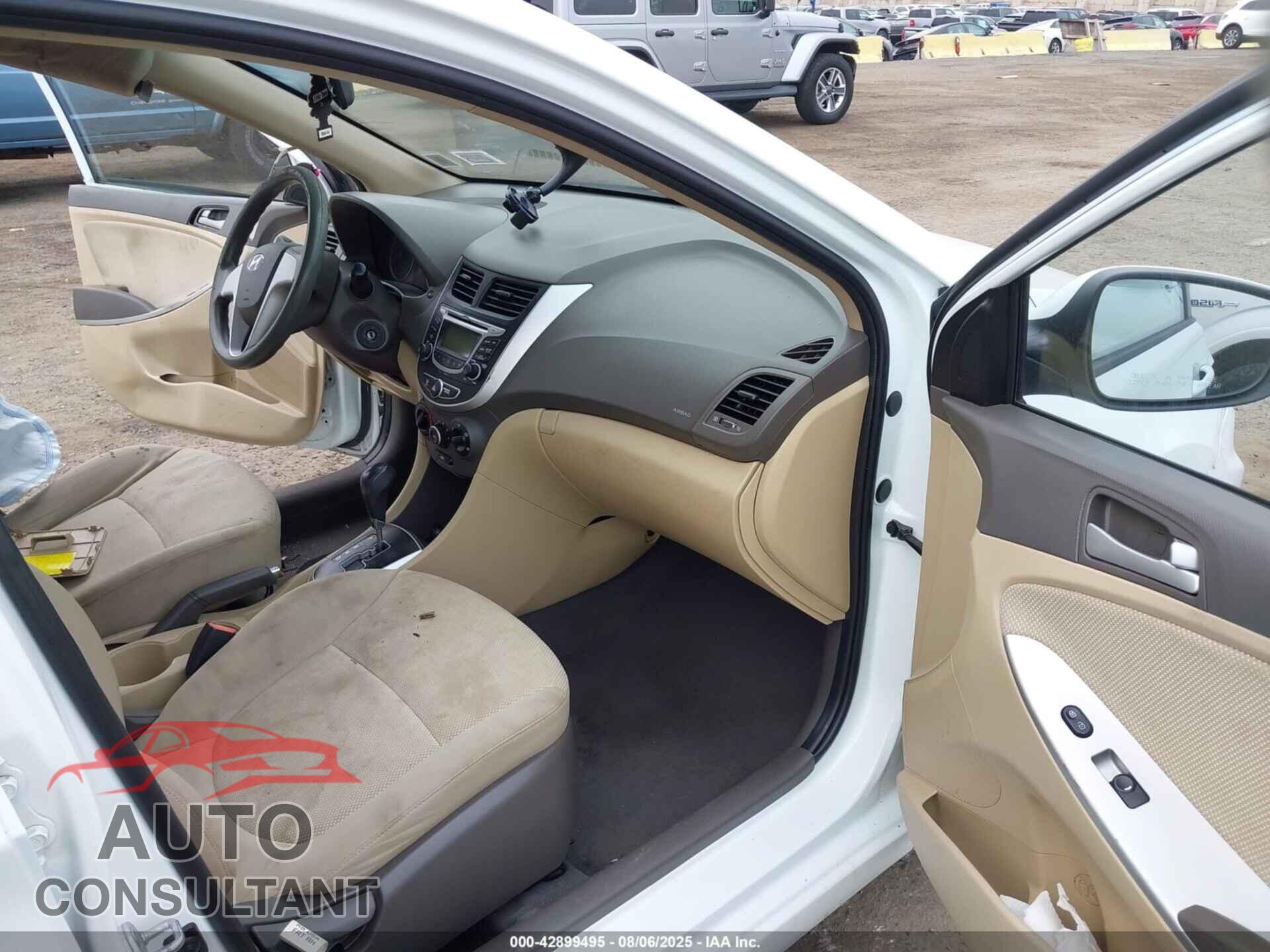 HYUNDAI ACCENT 2013 - KMHCT4AE9DU488929