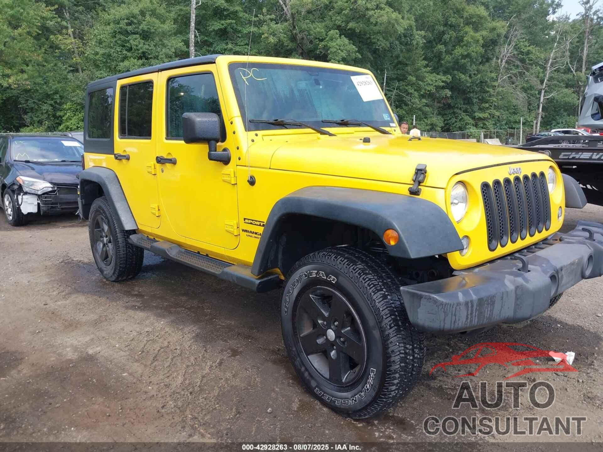 JEEP WRANGLER UNLIMITED 2015 - 1C4HJWDG8FL609497