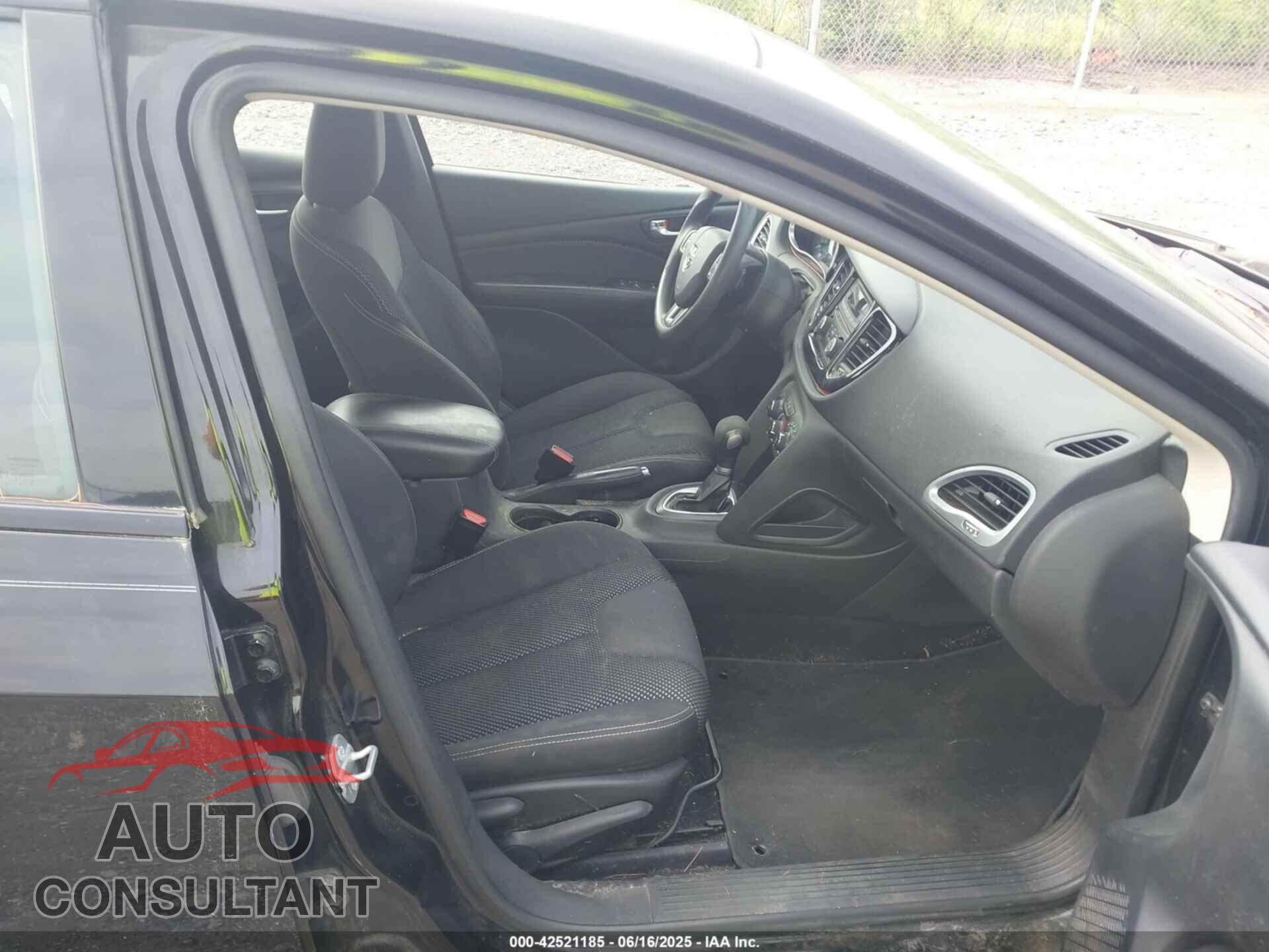 DODGE DART 2015 - 1C3CDFBB7FD330582