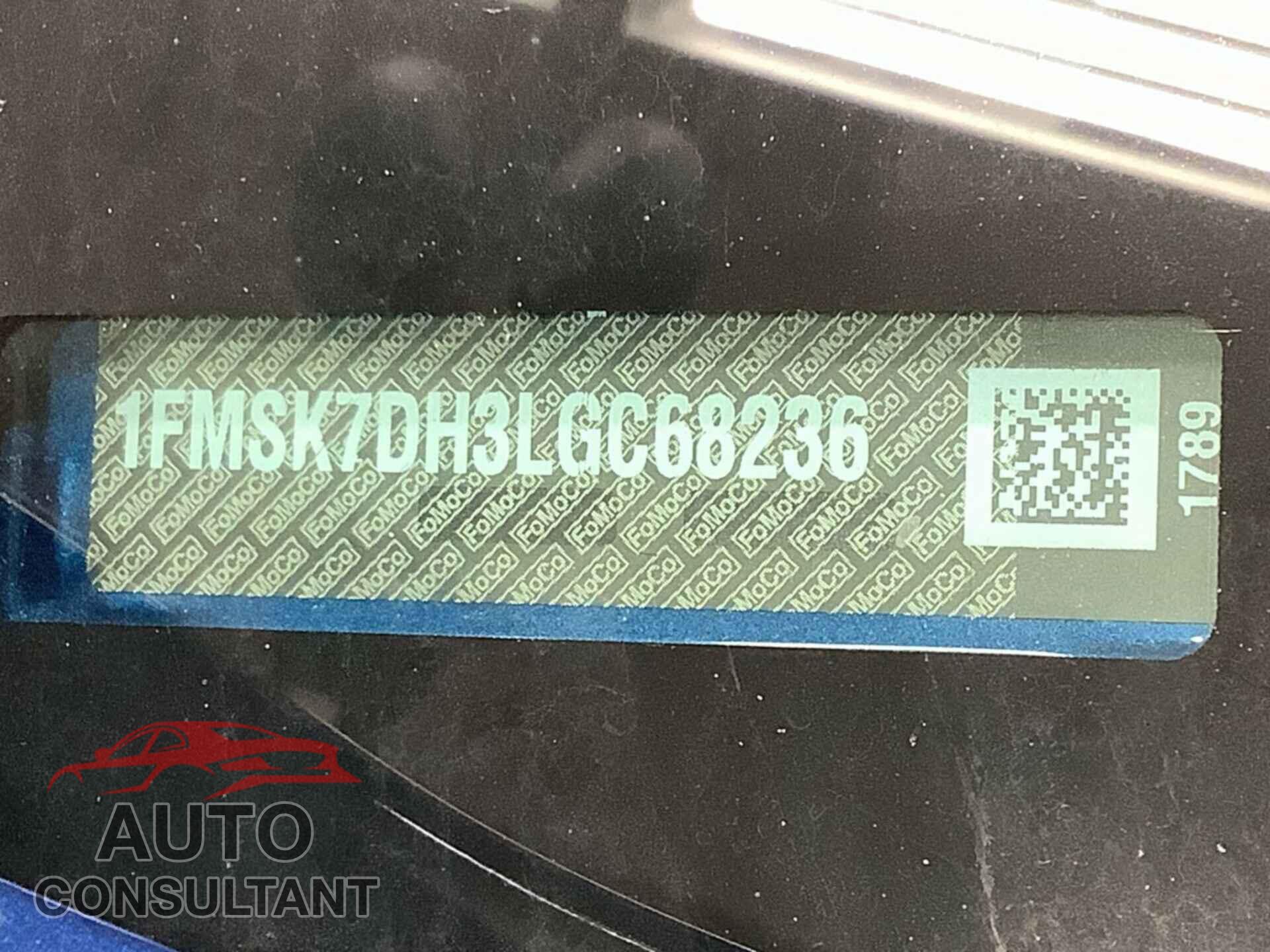 FORD EXPLORER 2020 - 1FMSK7DH3LGC68236