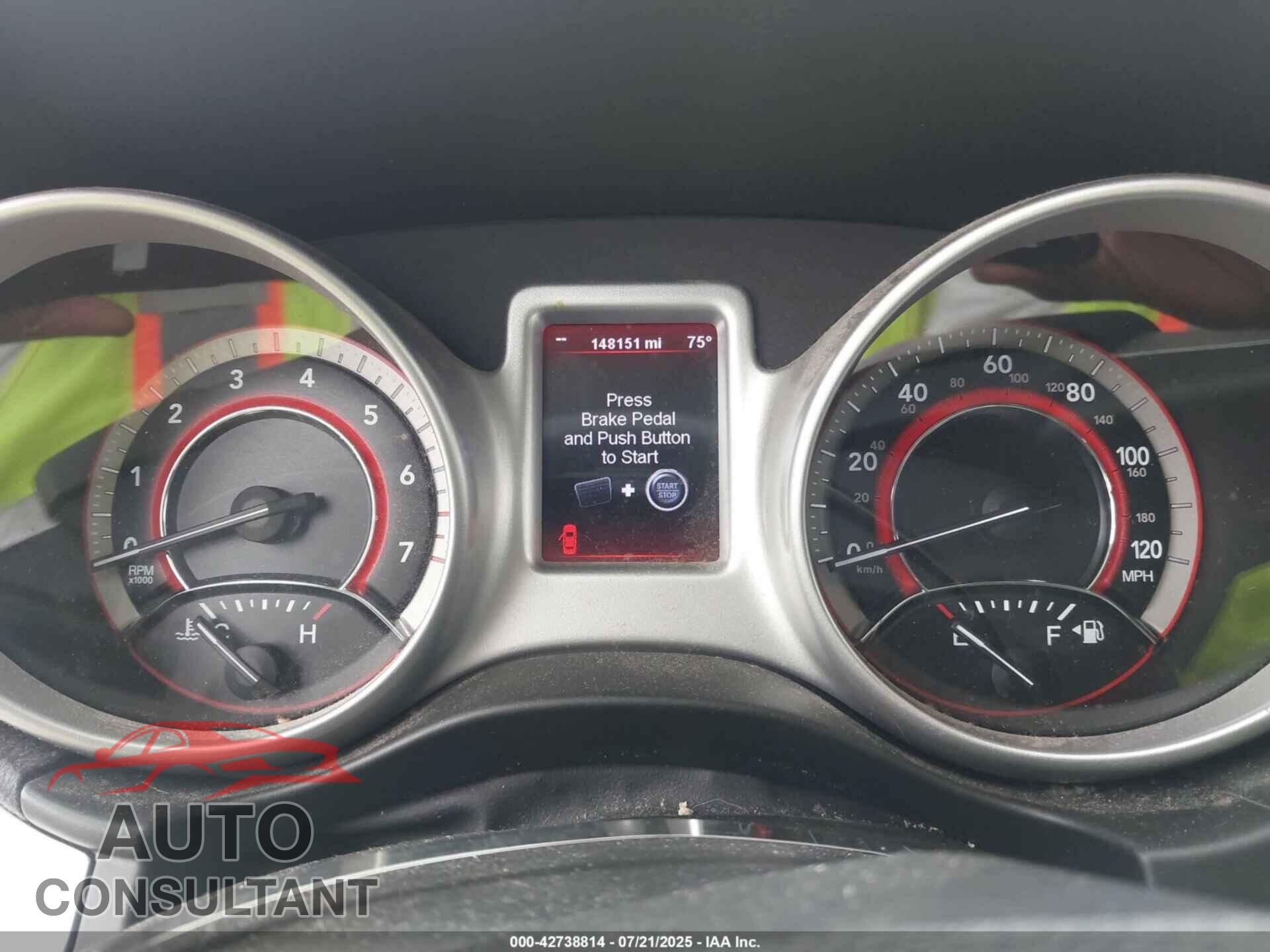 DODGE JOURNEY 2012 - 3C4PDCAB4CT178344