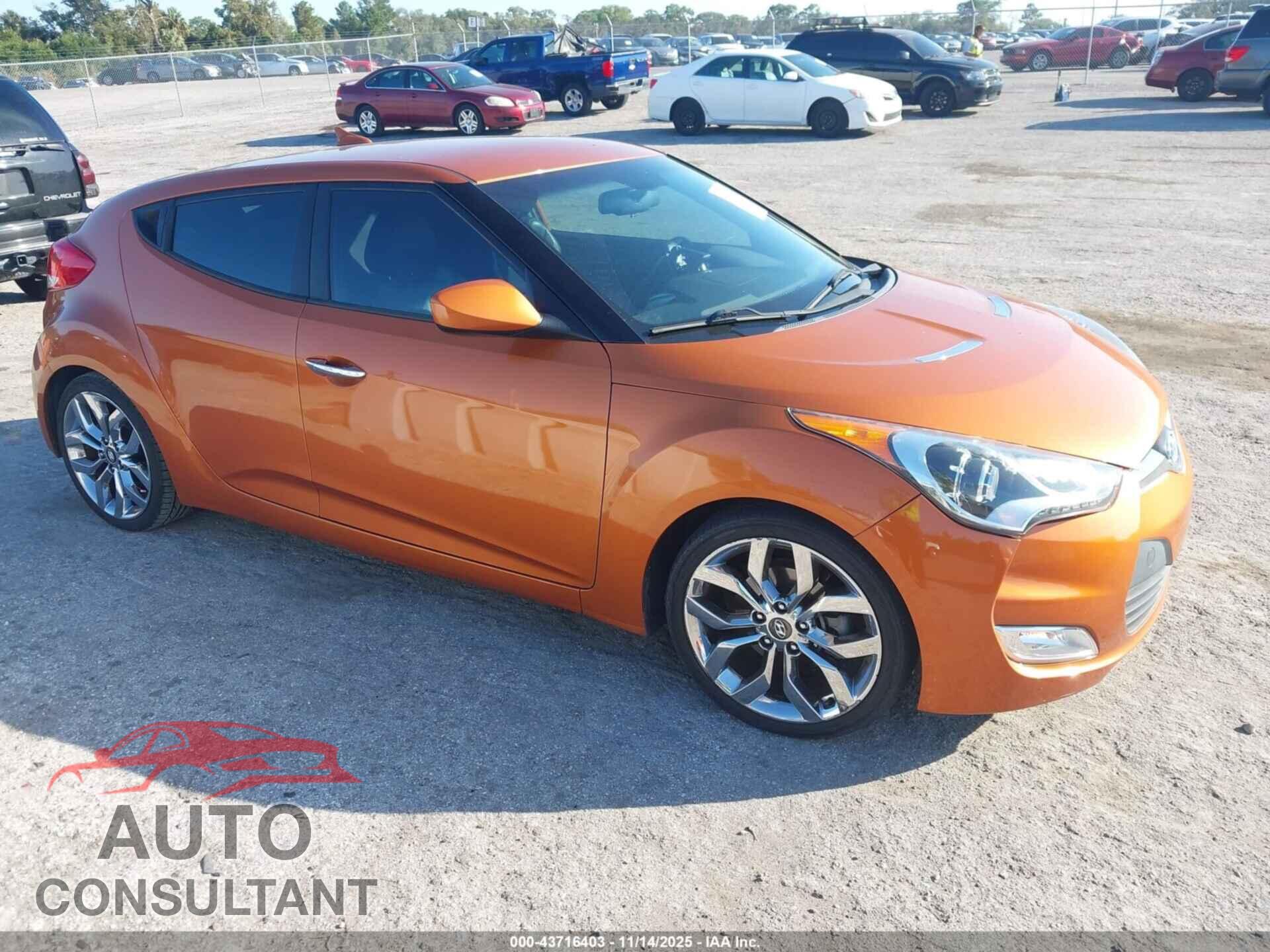 HYUNDAI VELOSTER 2015 - KMHTC6AD0FU219207