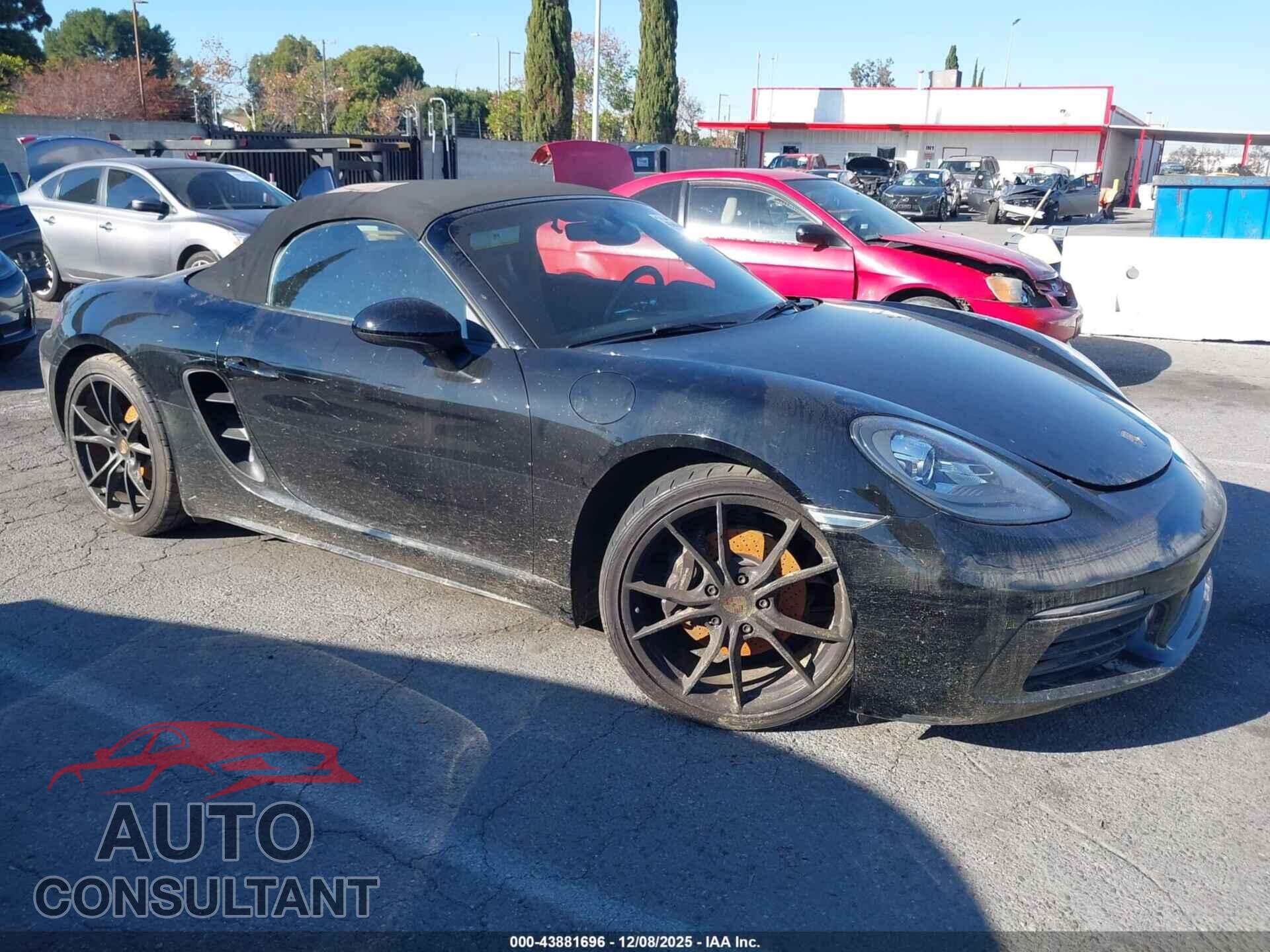 PORSCHE 718 BOXSTER 2017 - WP0CA2A80HS221690