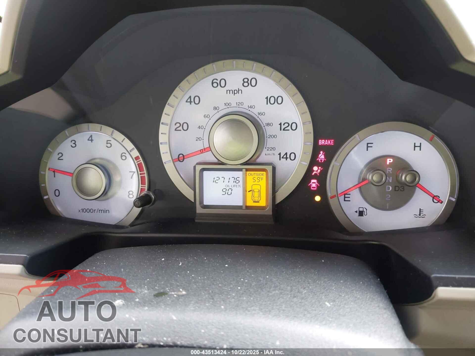HONDA PILOT 2009 - 5FNYF48559B003208