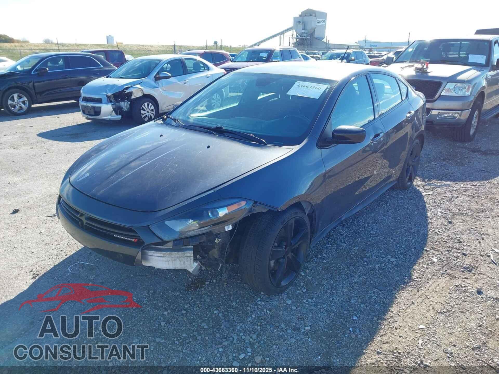 DODGE DART 2015 - 1C3CDFBB5FD242792