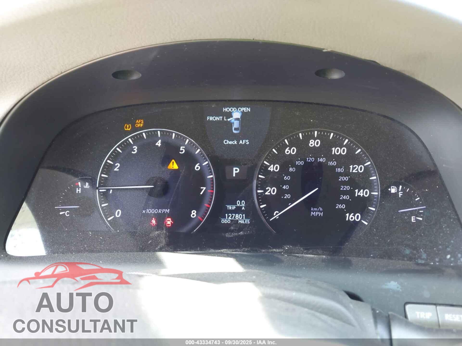 LEXUS LS 460 2011 - JTHBL5EF5B5103266