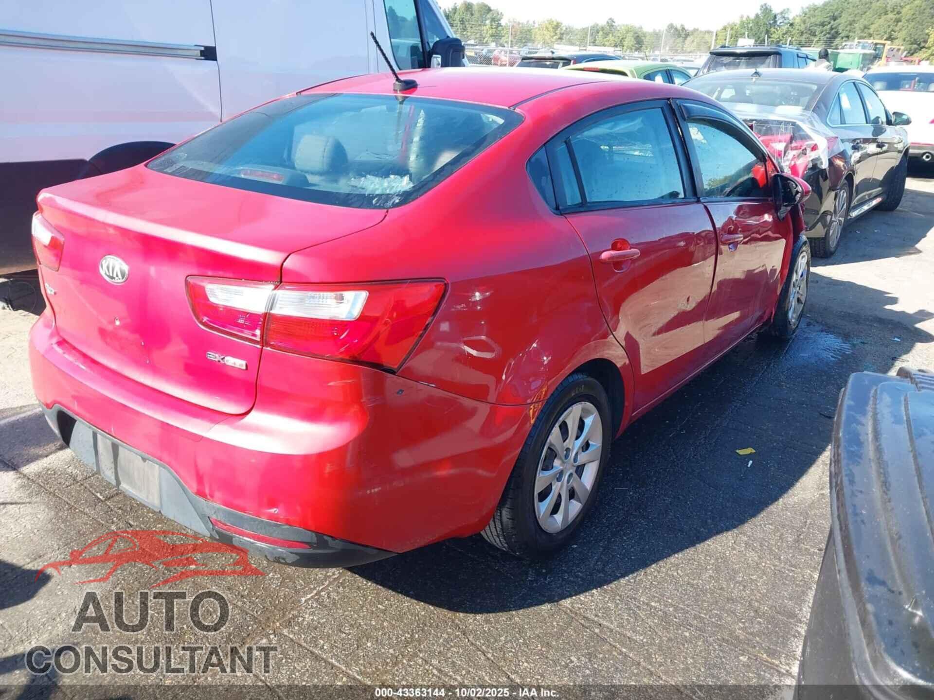 KIA RIO 2013 - KNADN4A34D6215125