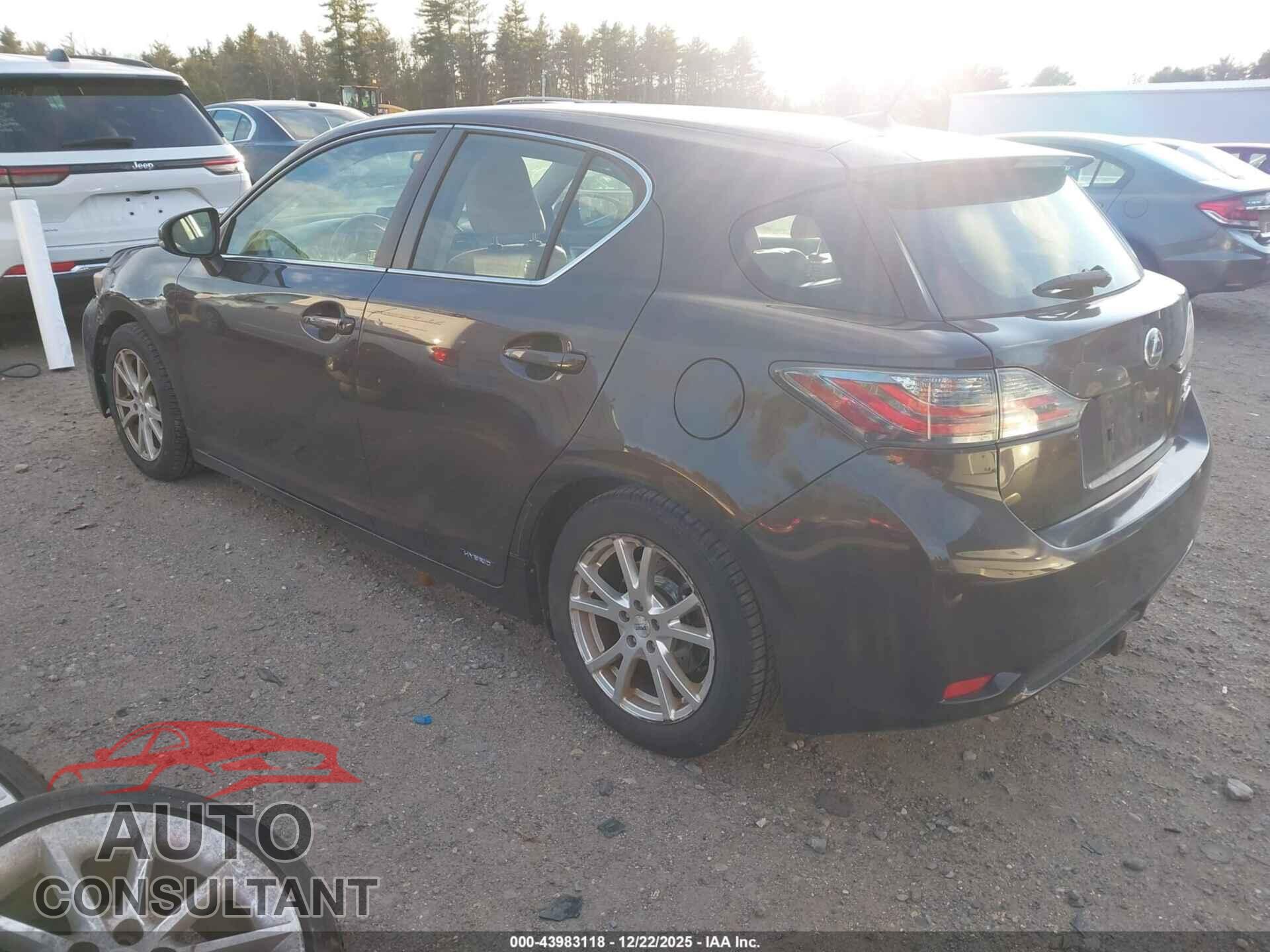 LEXUS CT 200H 2012 - JTHKD5BH4C2091391