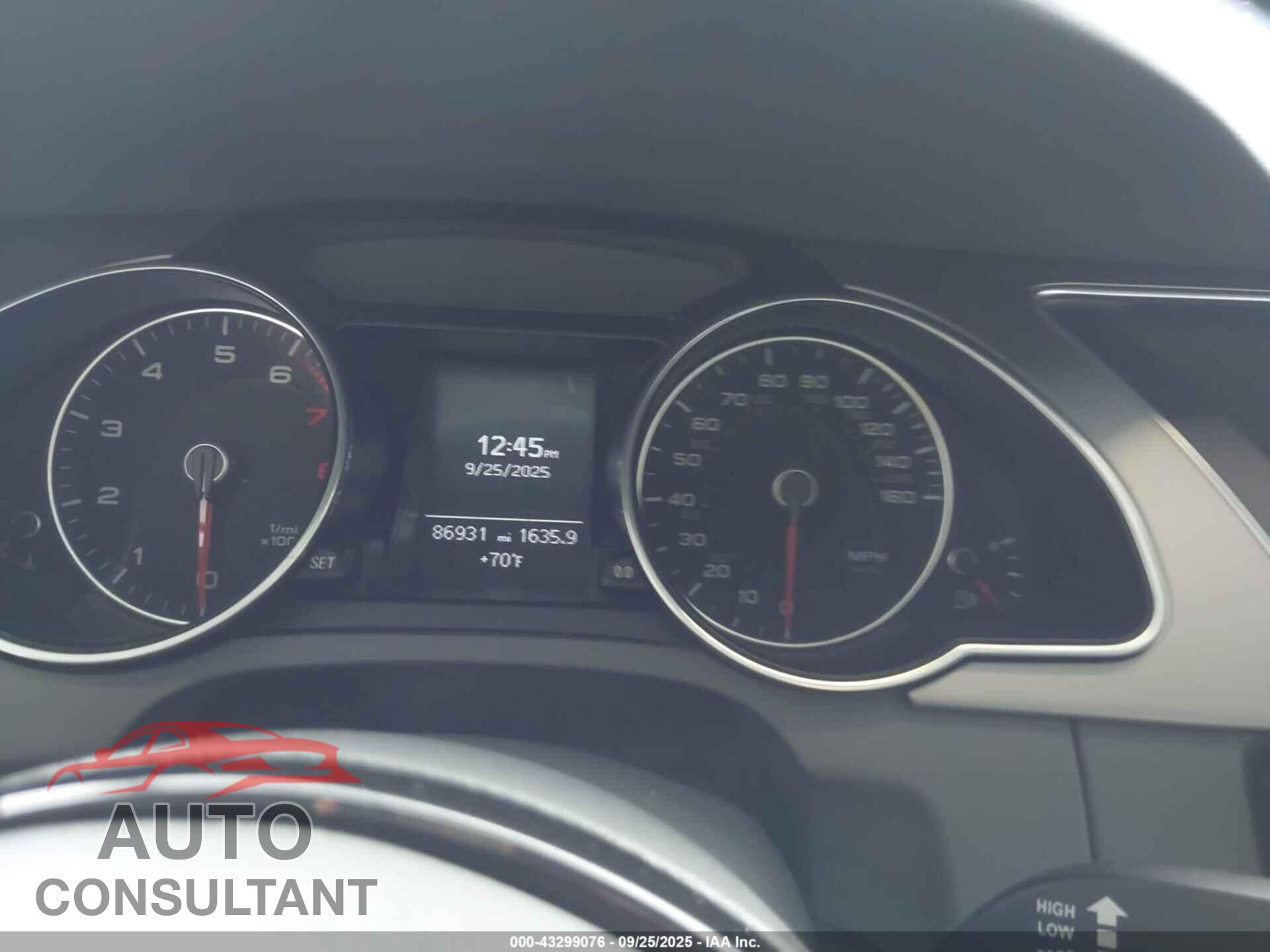 AUDI A5 2014 - WAULFAFR7EA009087