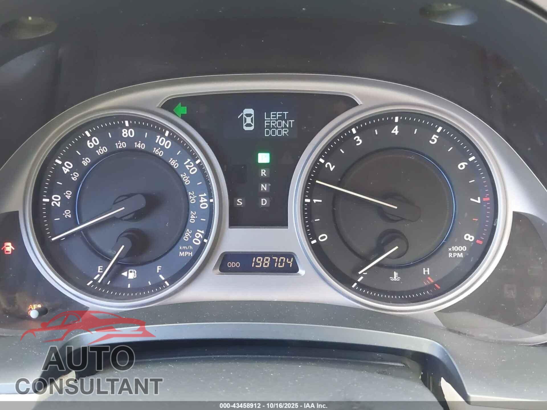 LEXUS IS 250 2010 - JTHBF5C27A5125856