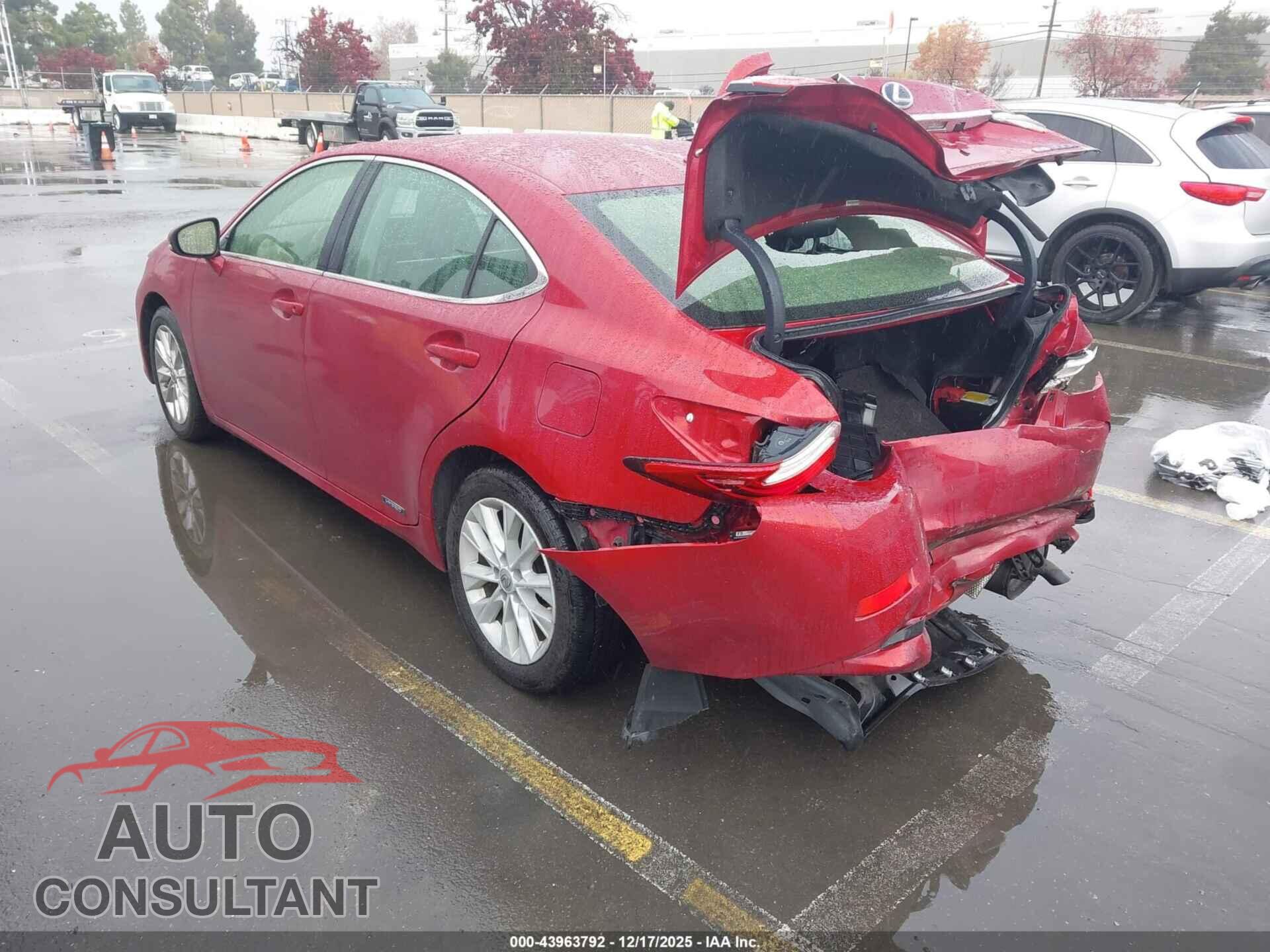 LEXUS ES 300H 2013 - JTHBW1GG9D2002676