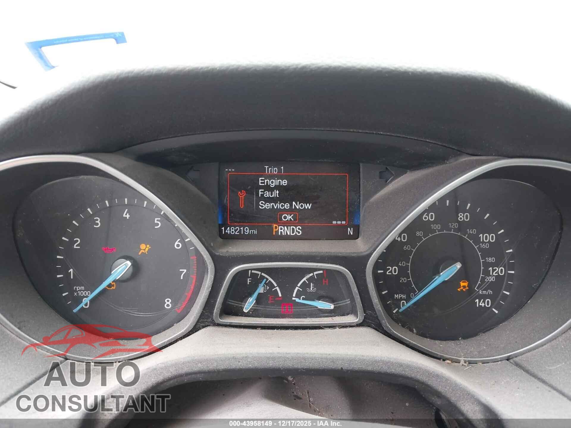 FORD FOCUS 2017 - 1FADP3M28HL332519