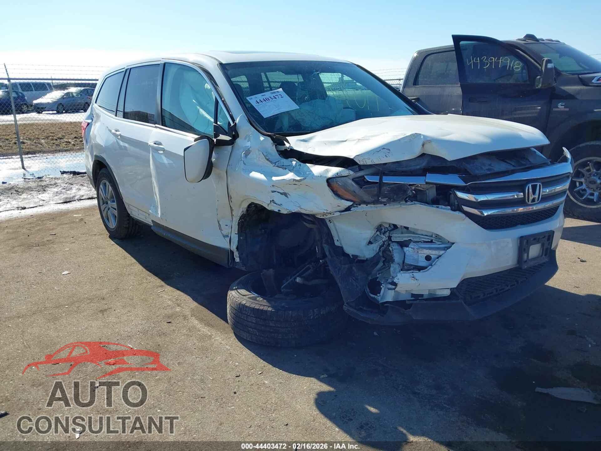 HONDA PILOT 2017 - 5FNYF6H57HB059449