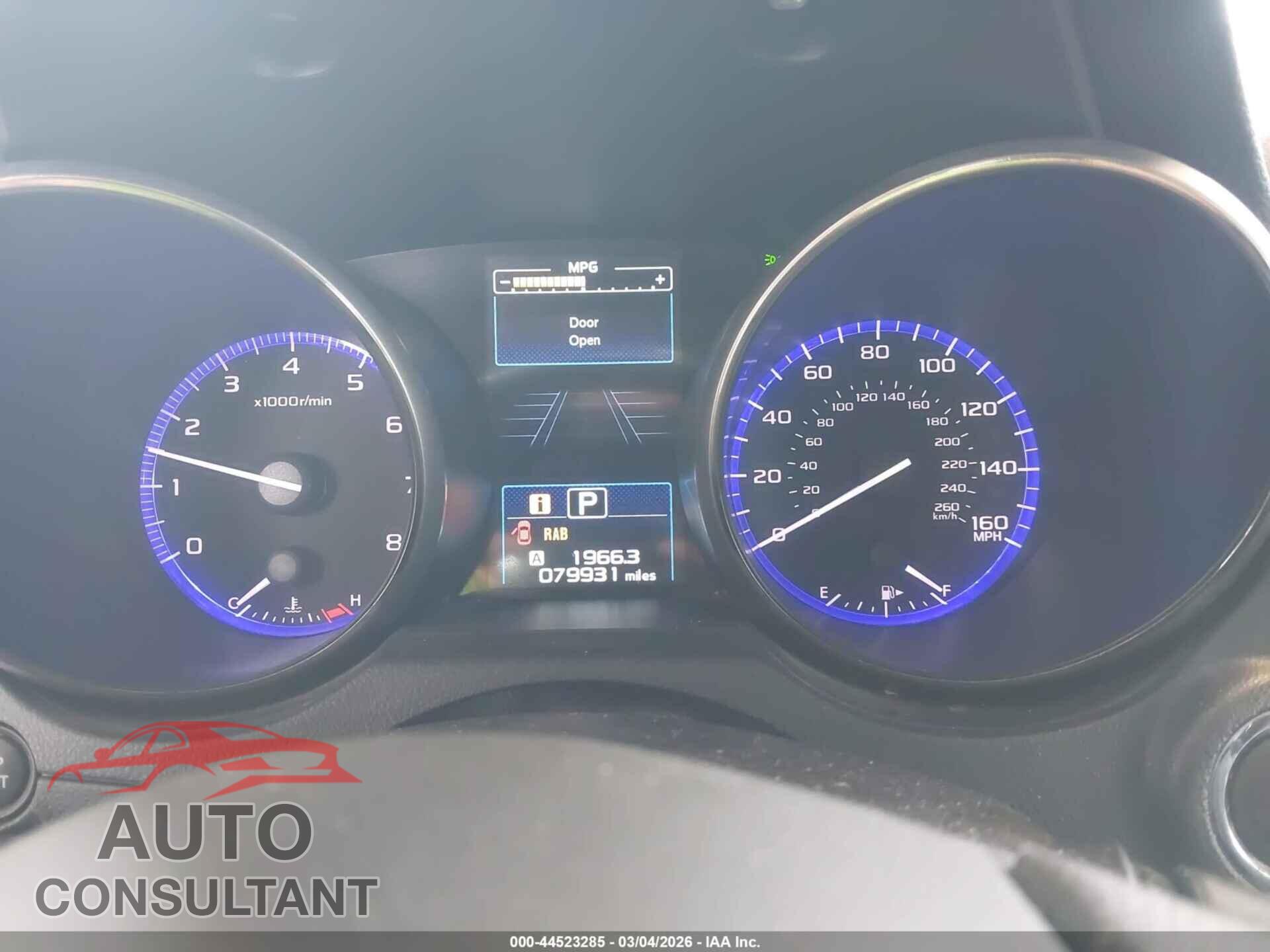 SUBARU OUTBACK 2017 - 4S4BSENC9H3299089