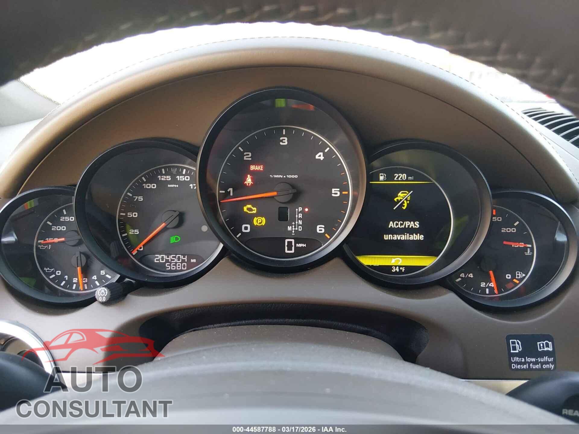 PORSCHE CAYENNE 2013 - WP1AF2A23DLA24584