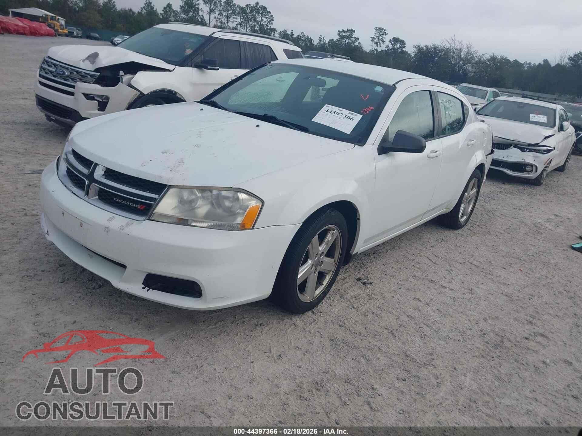 DODGE AVENGER 2013 - 1C3CDZAB1DN661717