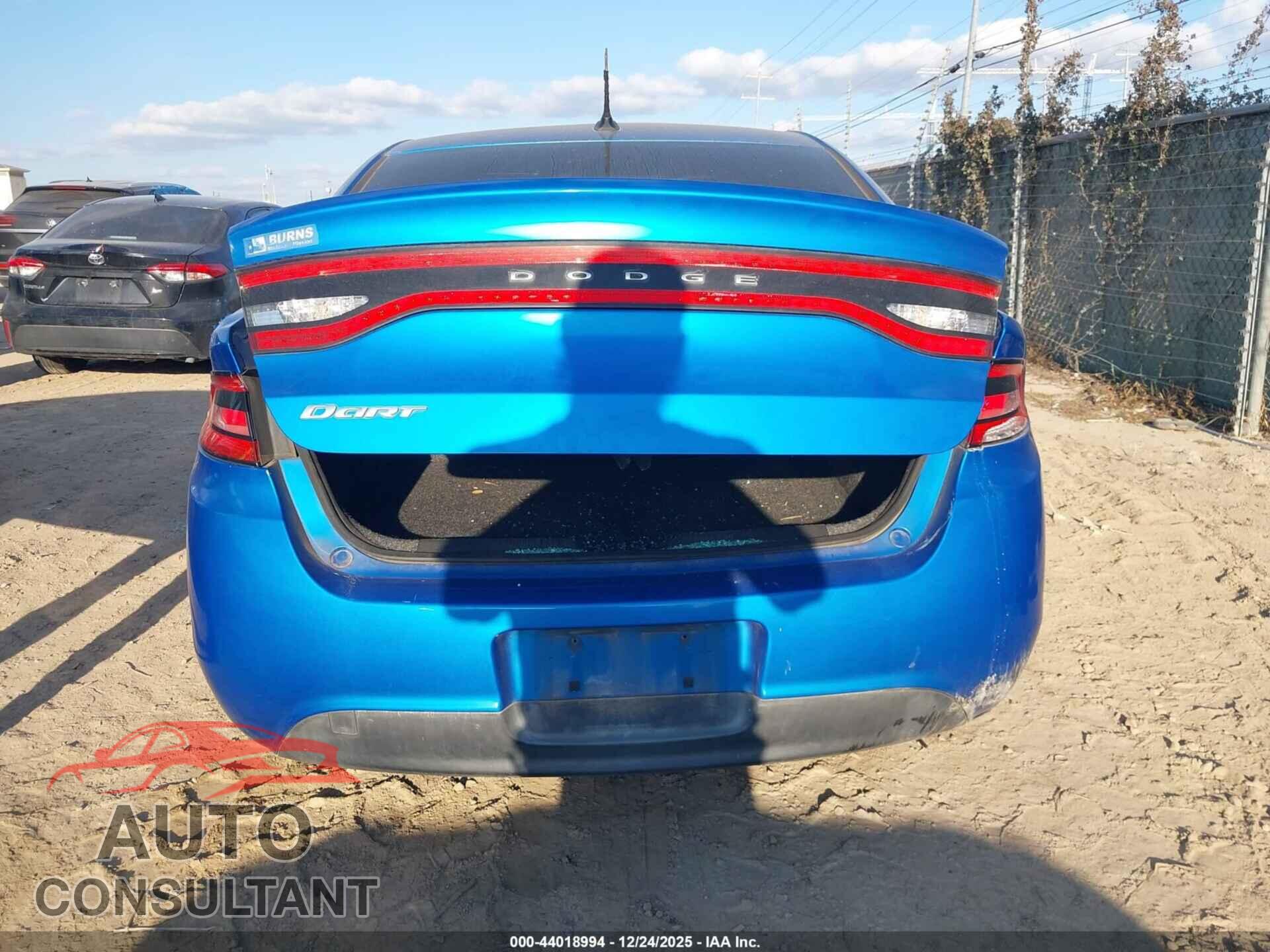 DODGE DART 2015 - 1C3CDFAA0FD378997