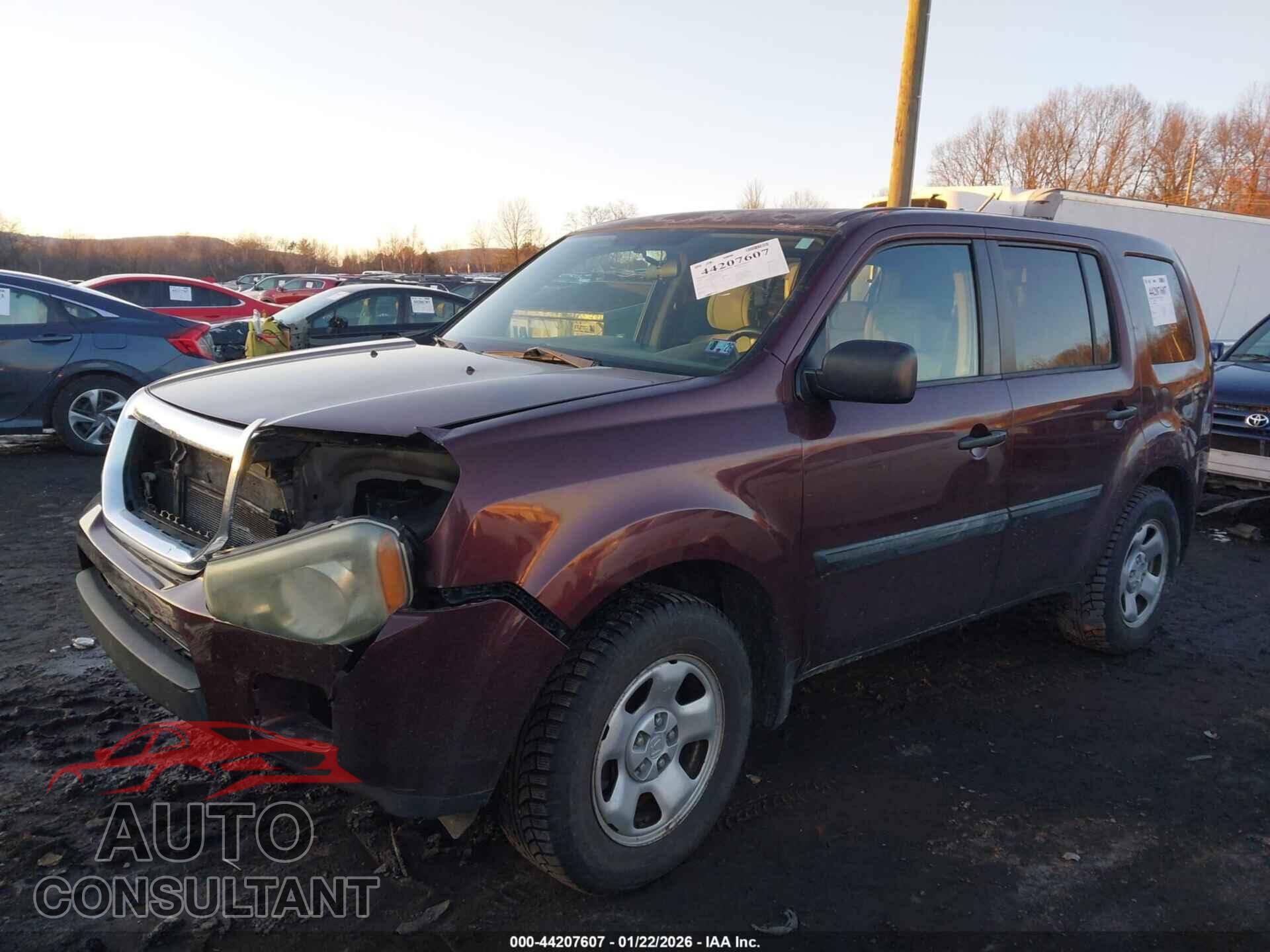 HONDA PILOT 2011 - 5FNYF4H23BB061541