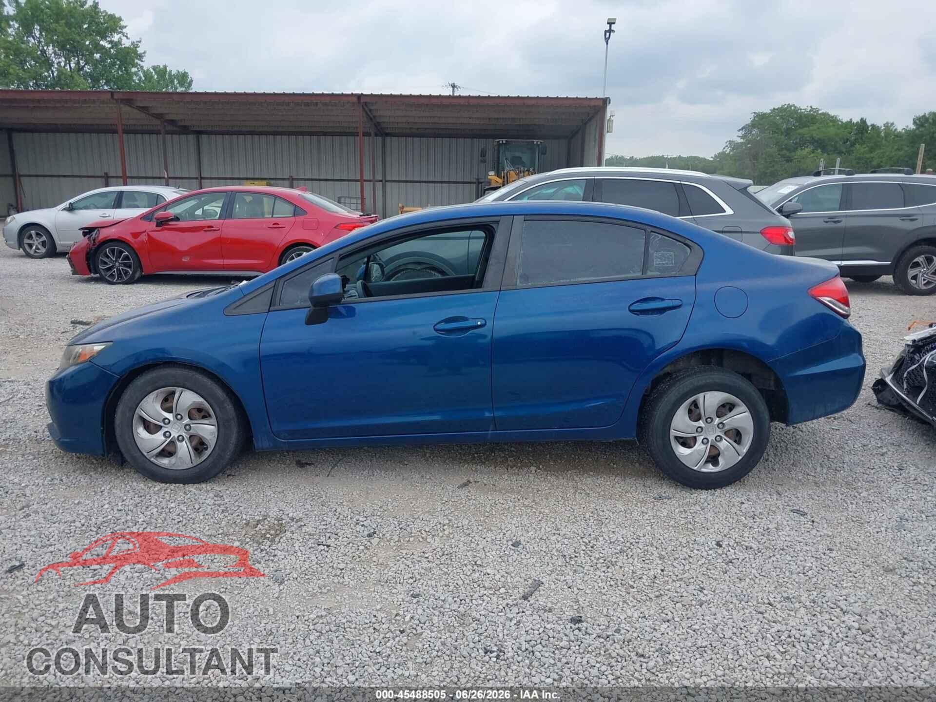 HONDA CIVIC 2013 - 19XFB2F50DE292541