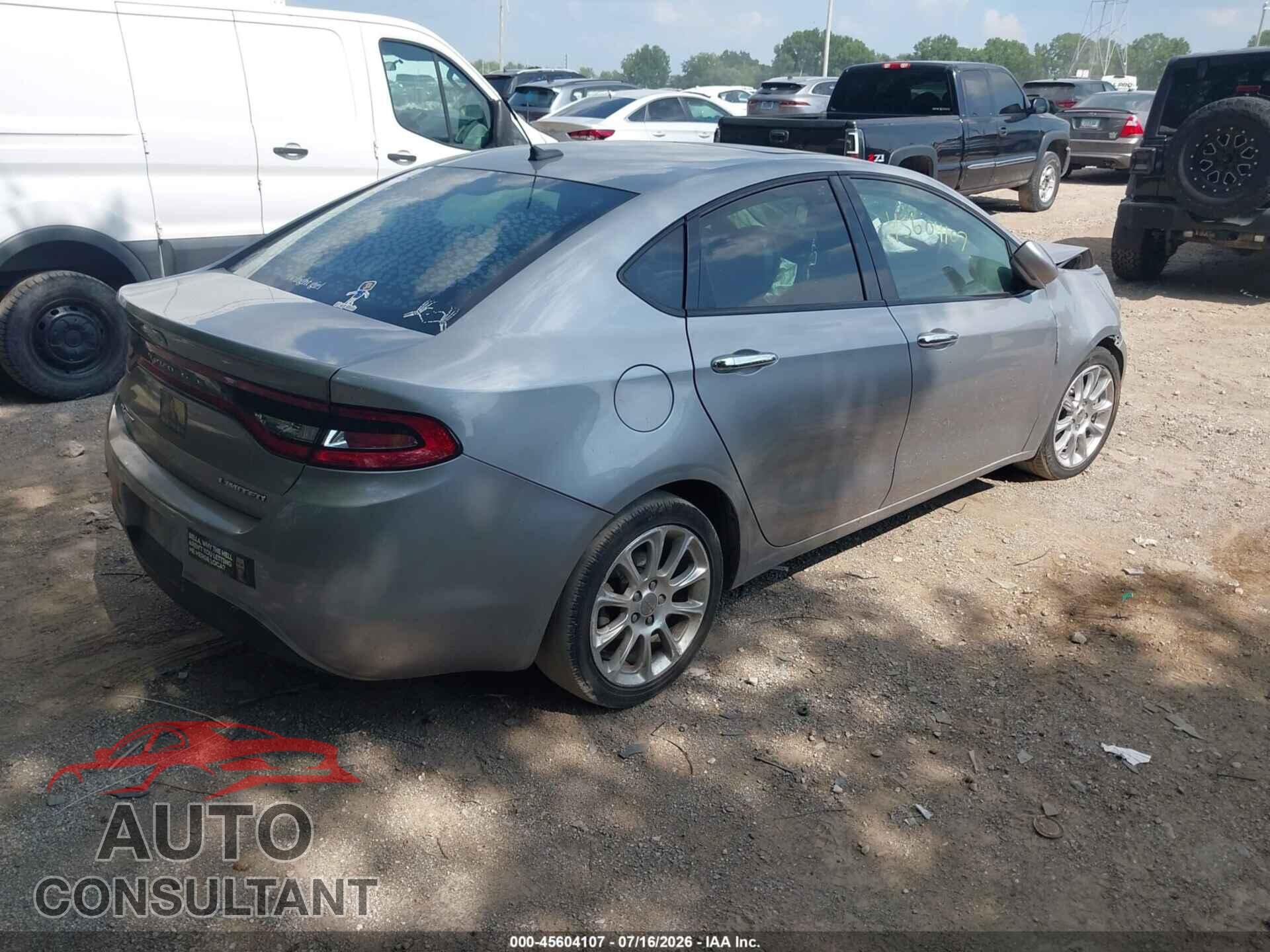 DODGE DART 2015 - 1C3CDFCB4FD182499