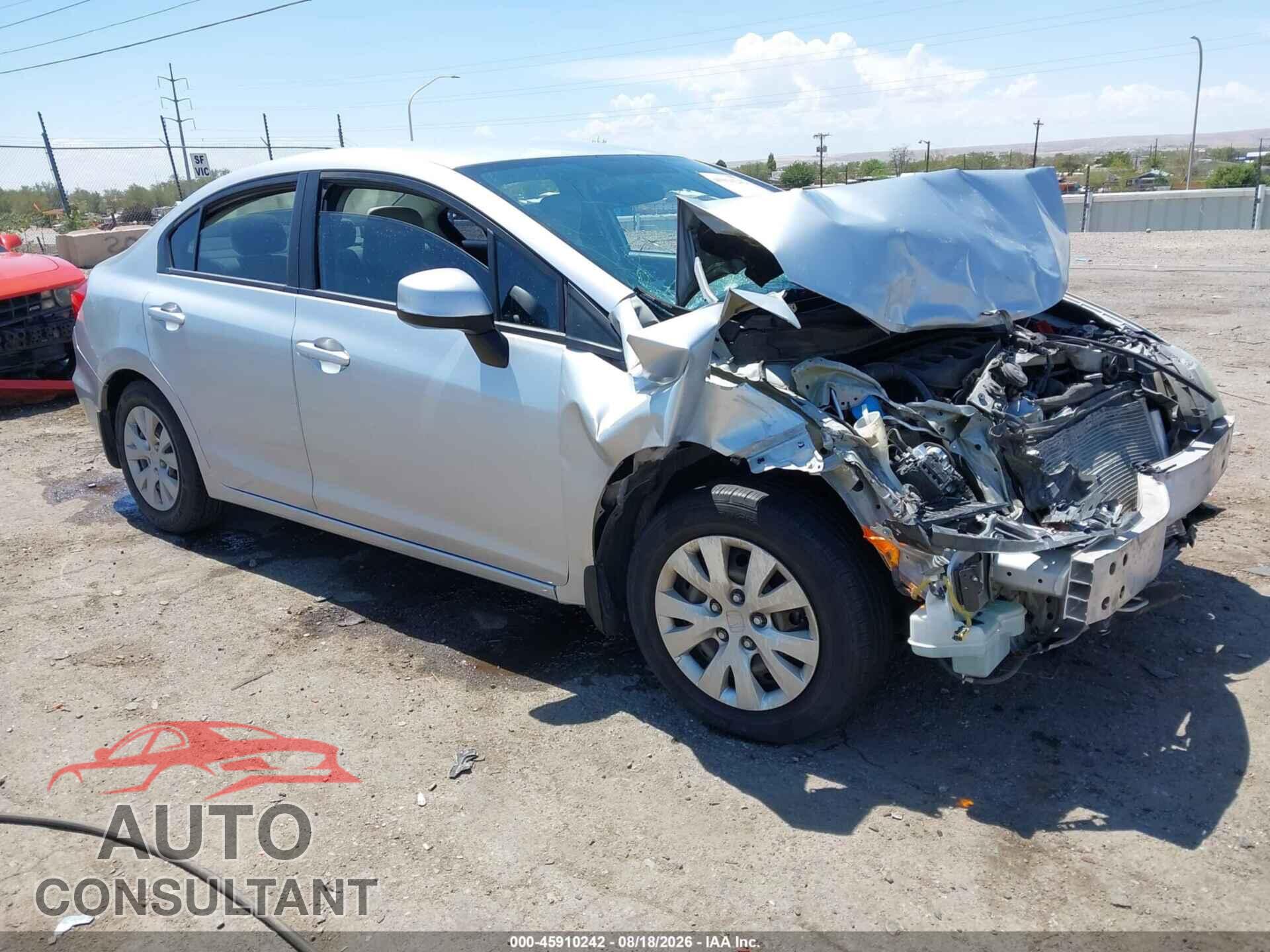 HONDA CIVIC 2012 - 2HGFB2F59CH569112