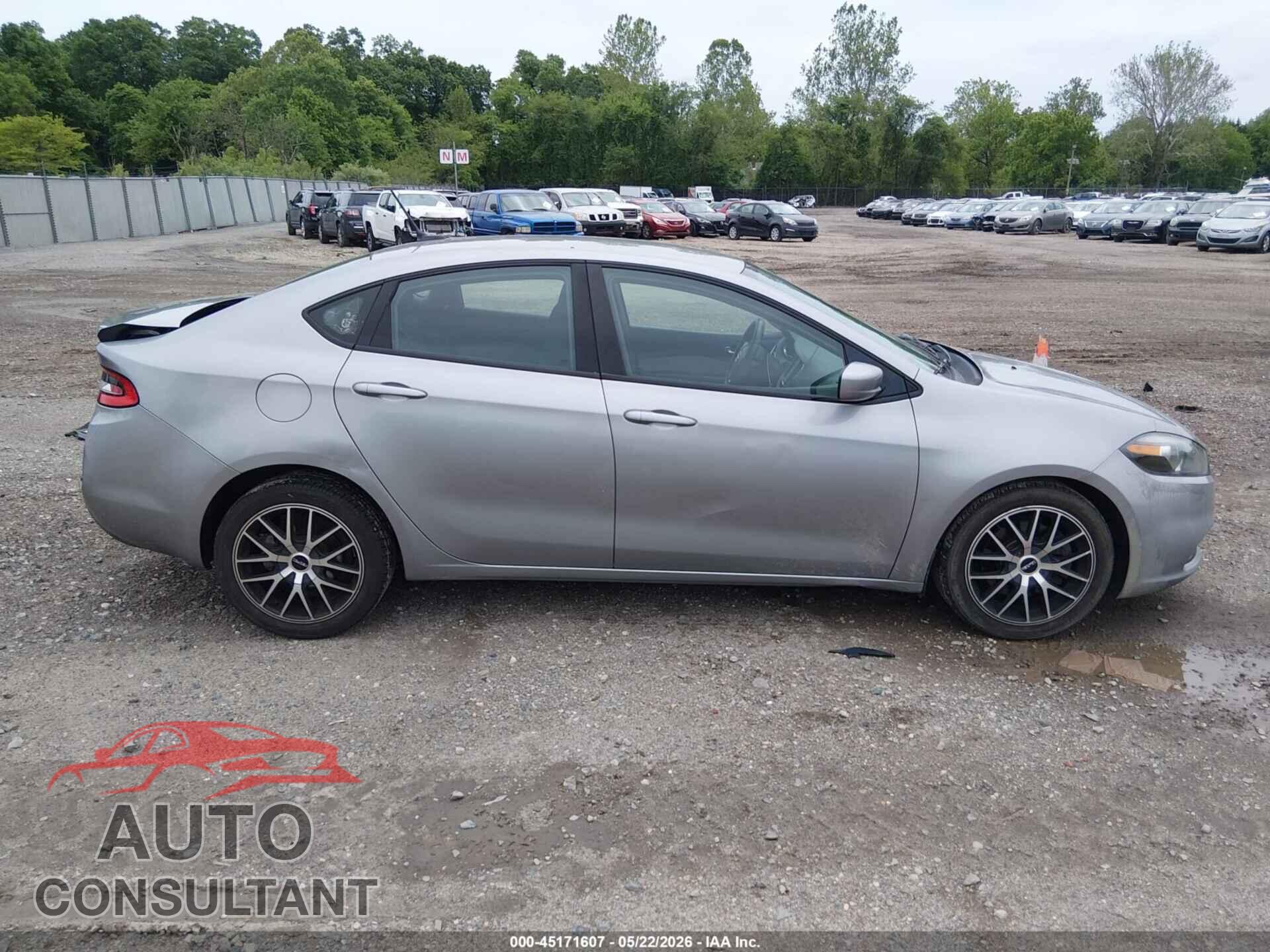 DODGE DART 2015 - 1C3CDFBB1FD346549