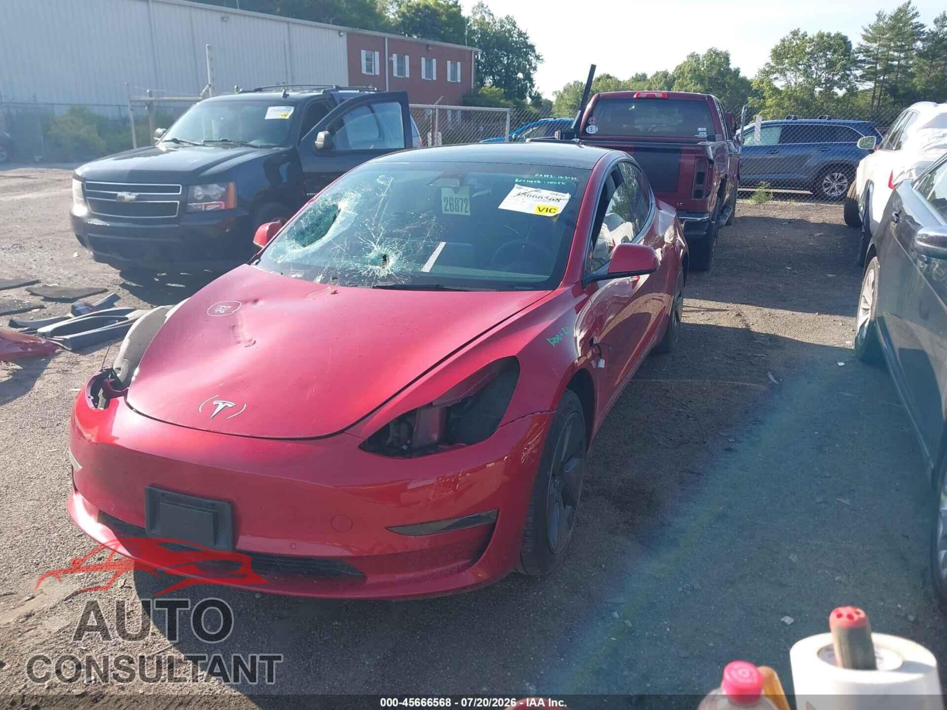 TESLA MODEL 3 2022 - 5YJ3E1EB7NF134124