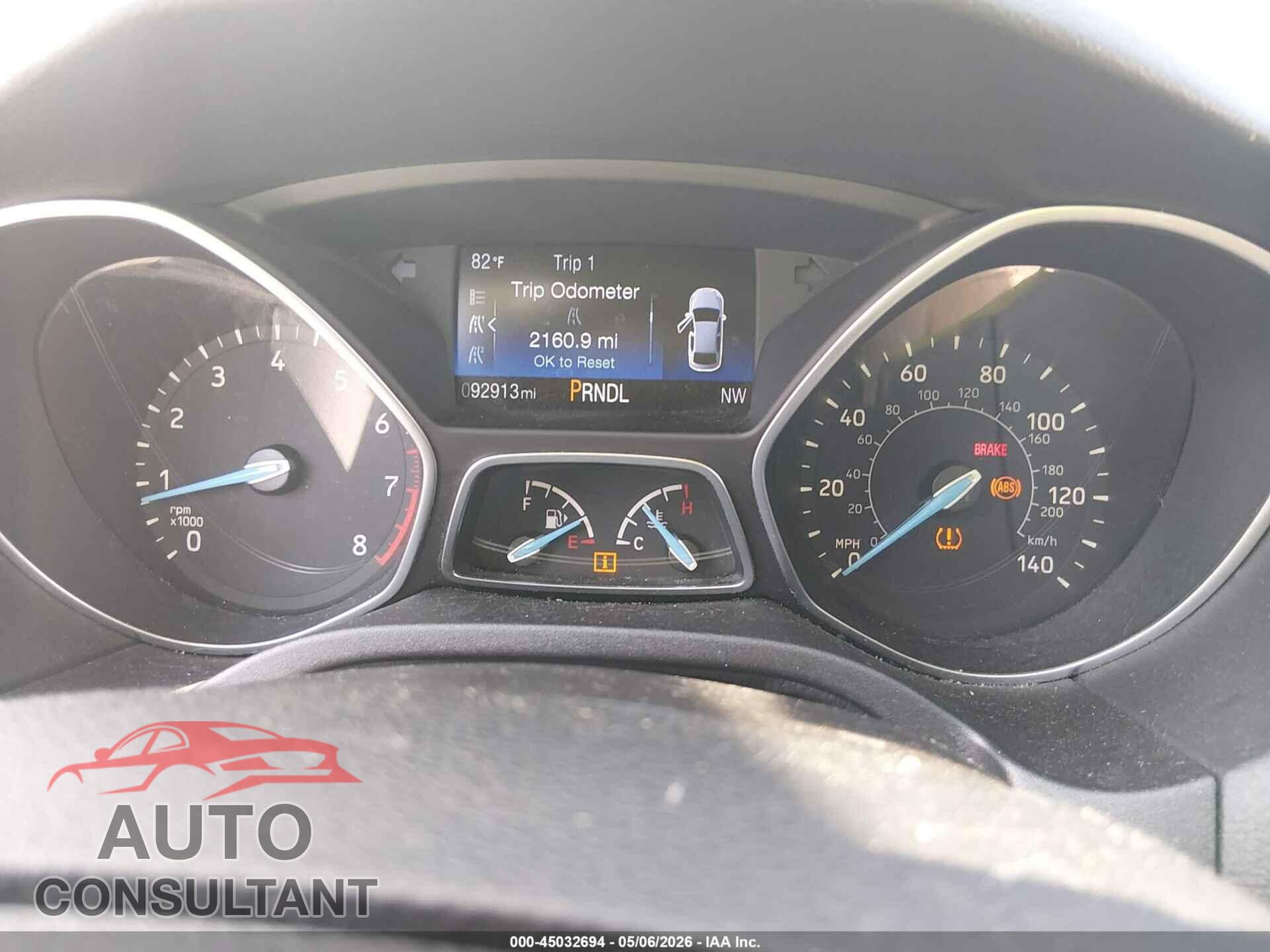 FORD FOCUS 2016 - 1FADP3F20GL210734