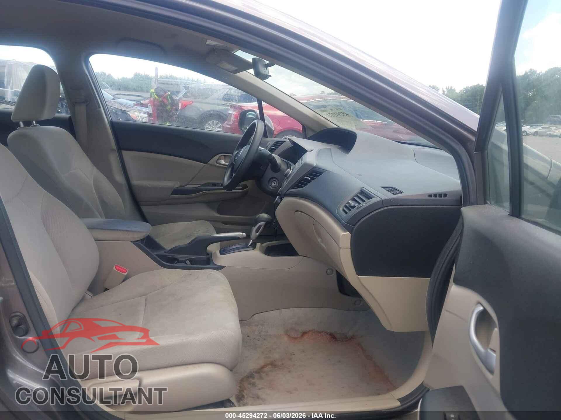 HONDA CIVIC 2012 - 19XFB2F51CE373840
