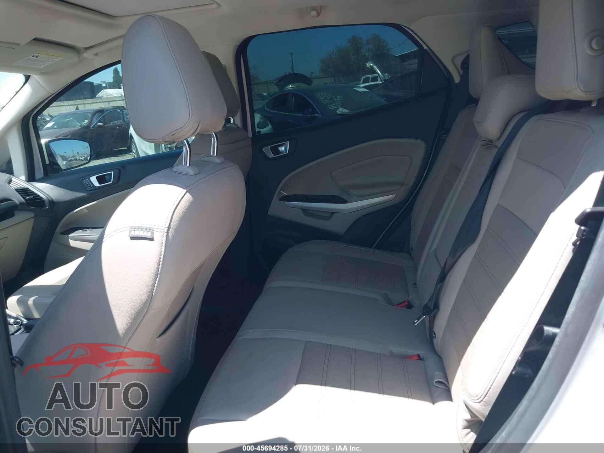 FORD ECOSPORT 2019 - MAJ6S3KL4KC309264