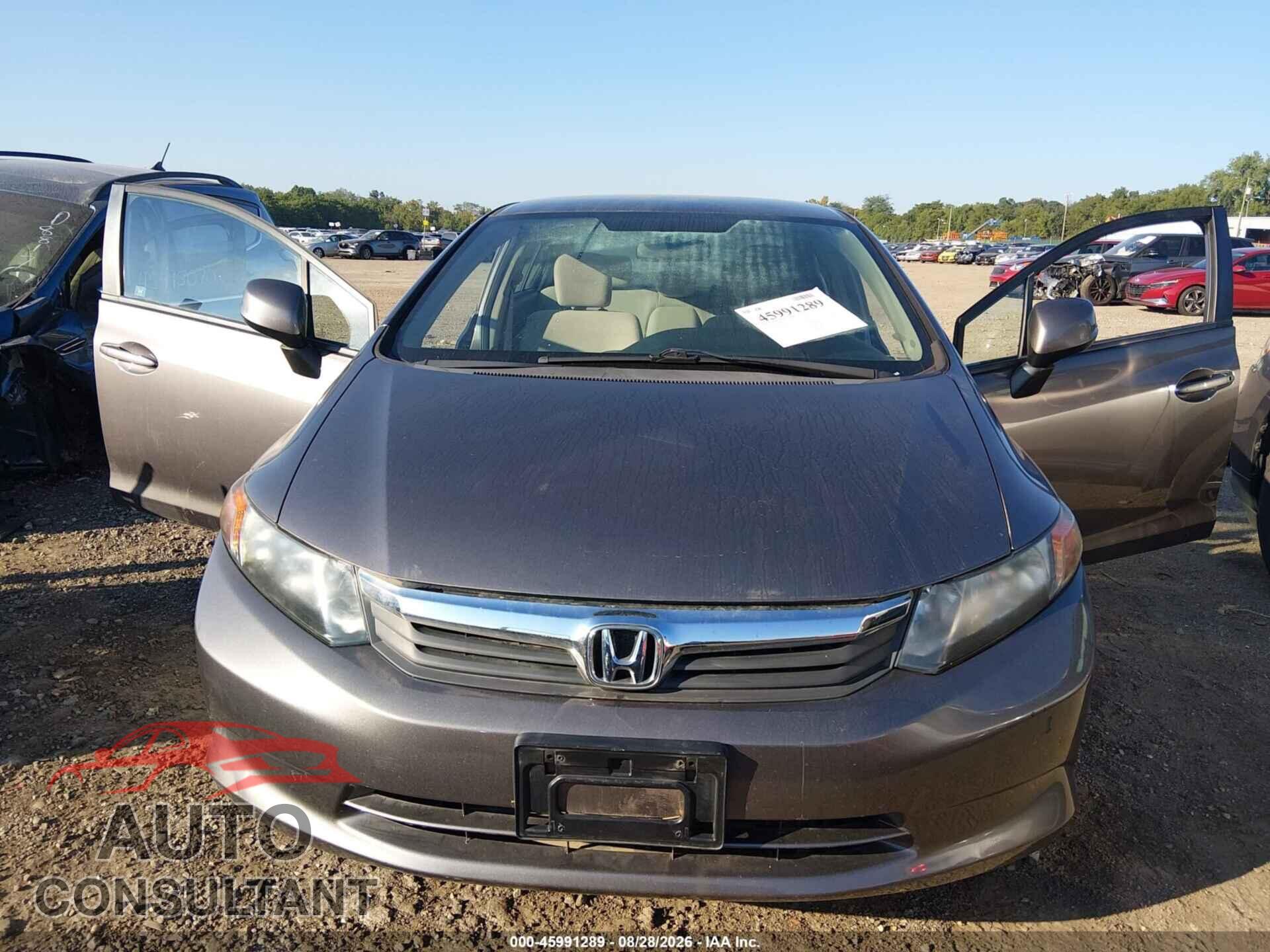HONDA CIVIC 2012 - 19XFB2F51CE089267