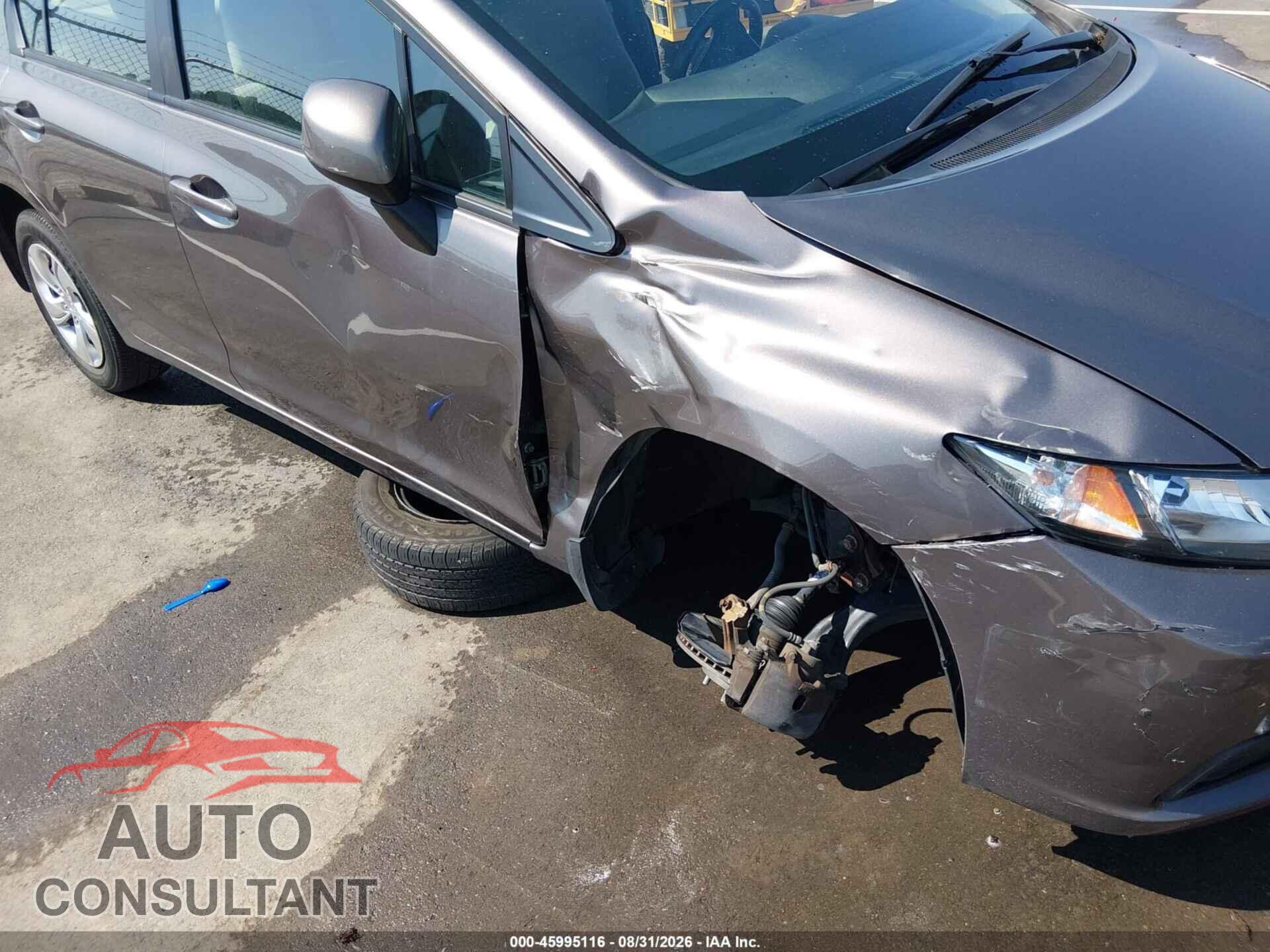 HONDA CIVIC 2013 - 19XFB2F57DE095320
