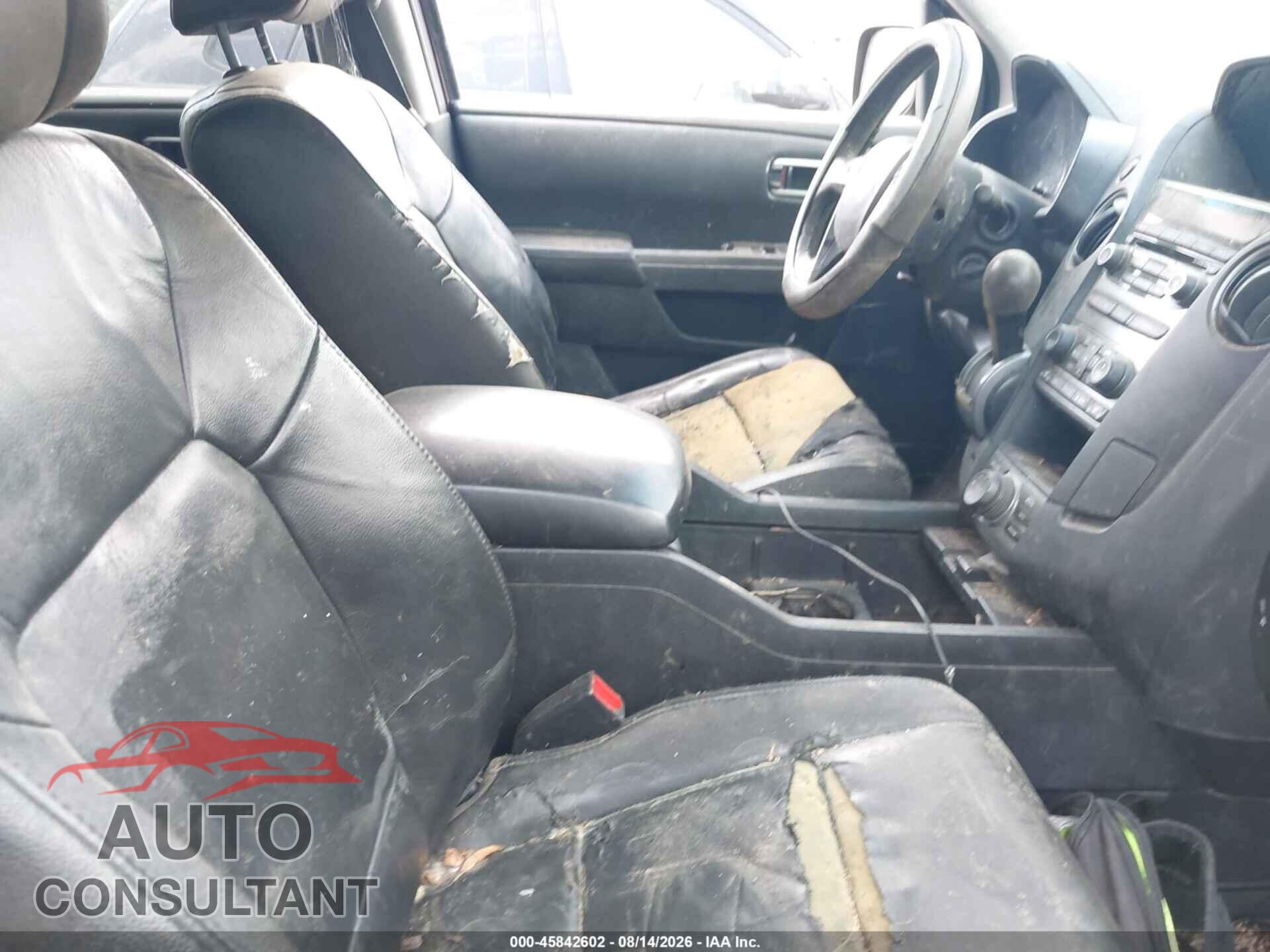 HONDA PILOT 2012 - 5FNYF3H72CB013259