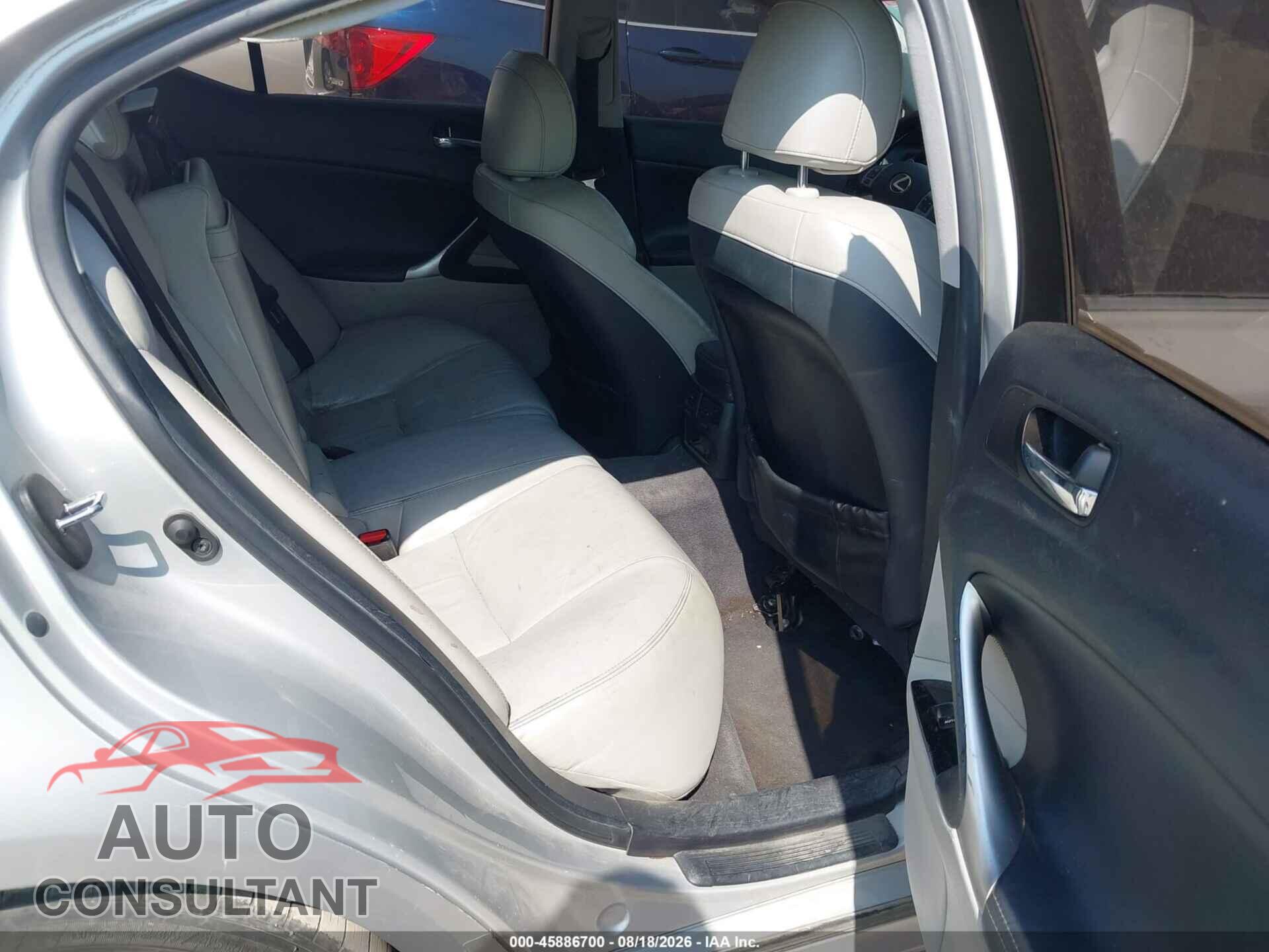 LEXUS IS 250 2012 - JTHBF5C27C5164739