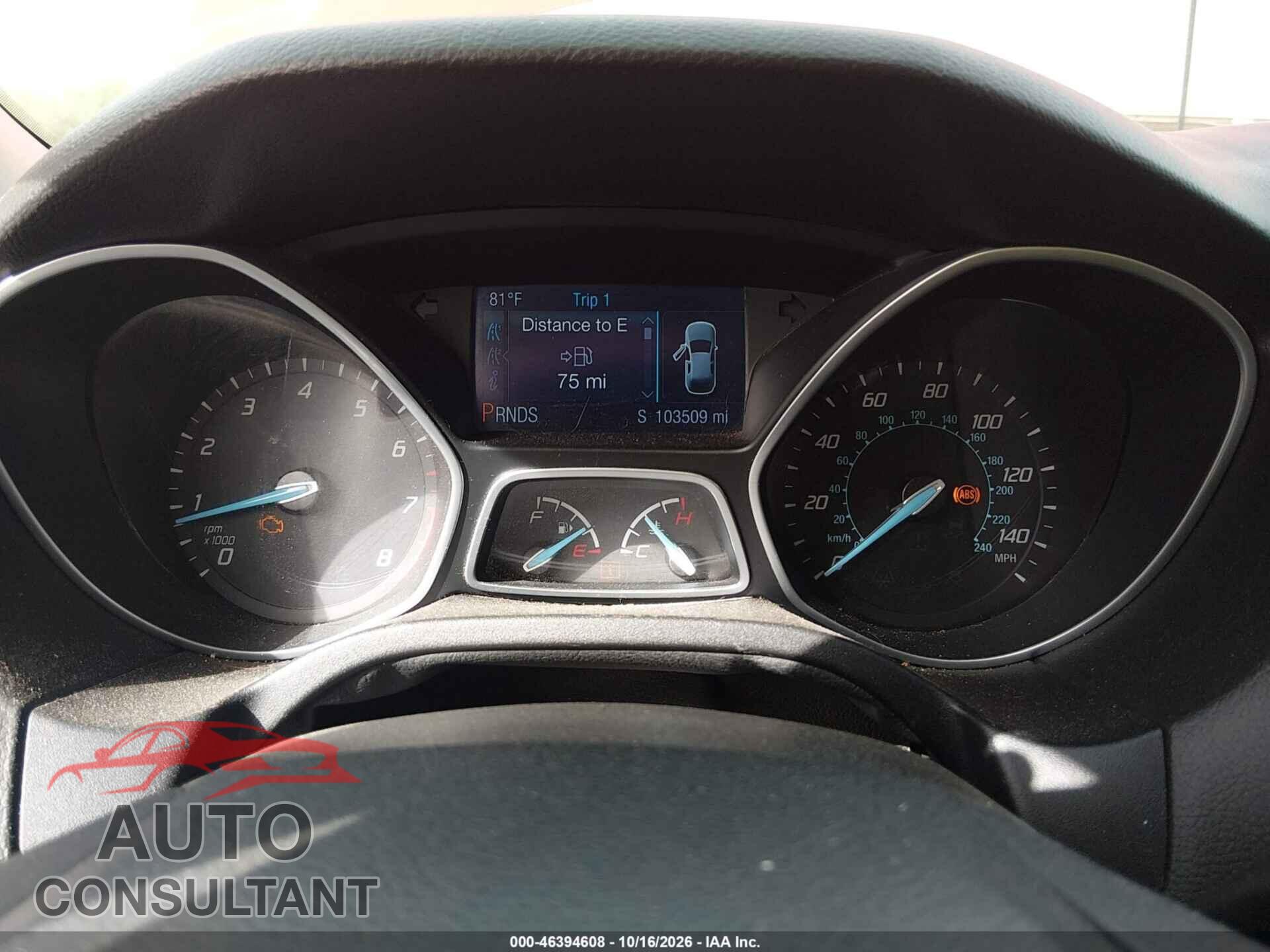 FORD FOCUS 2014 - 1FADP3F25EL225694