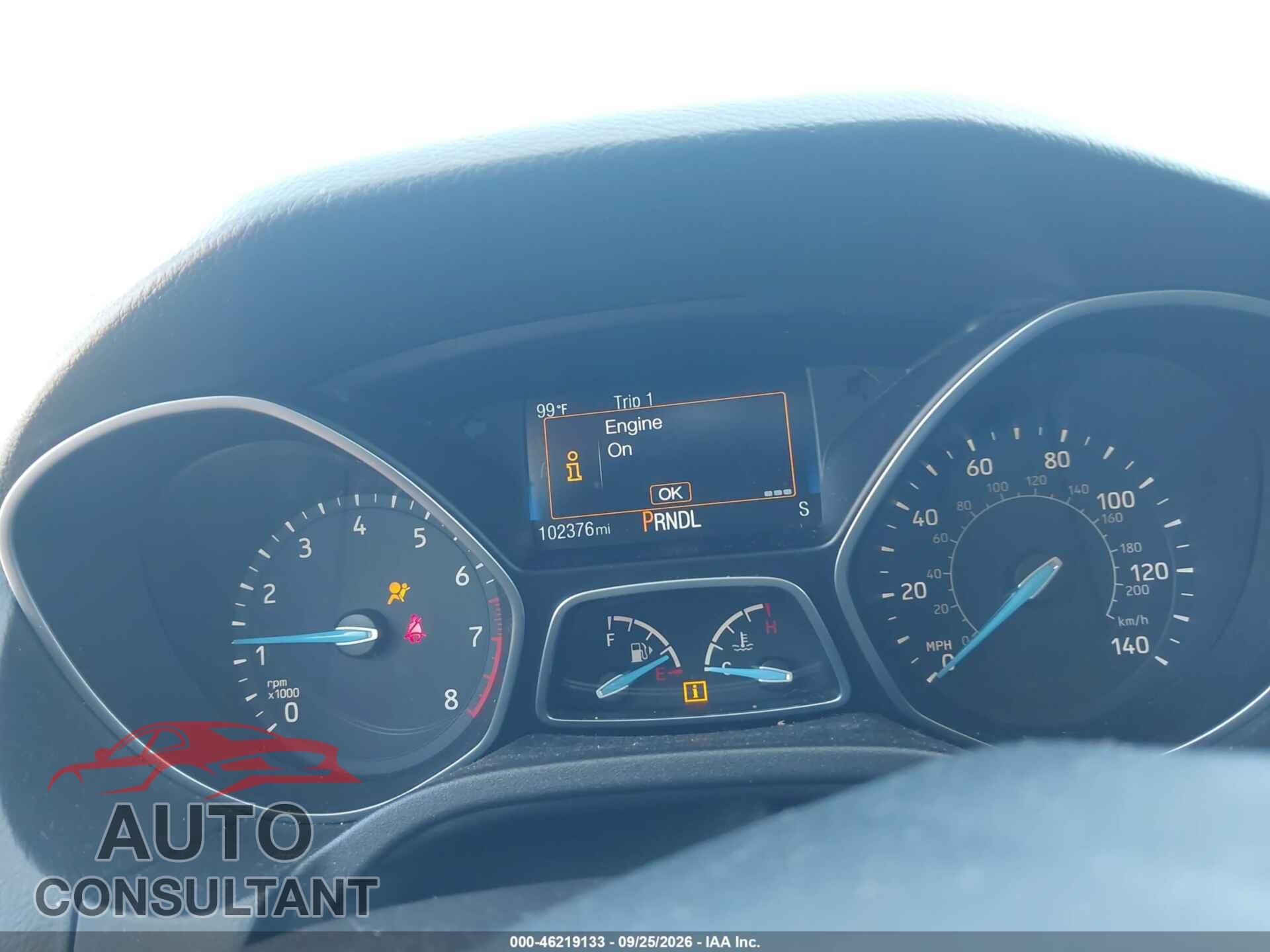 FORD FOCUS 2016 - 1FADP3F22GL365446