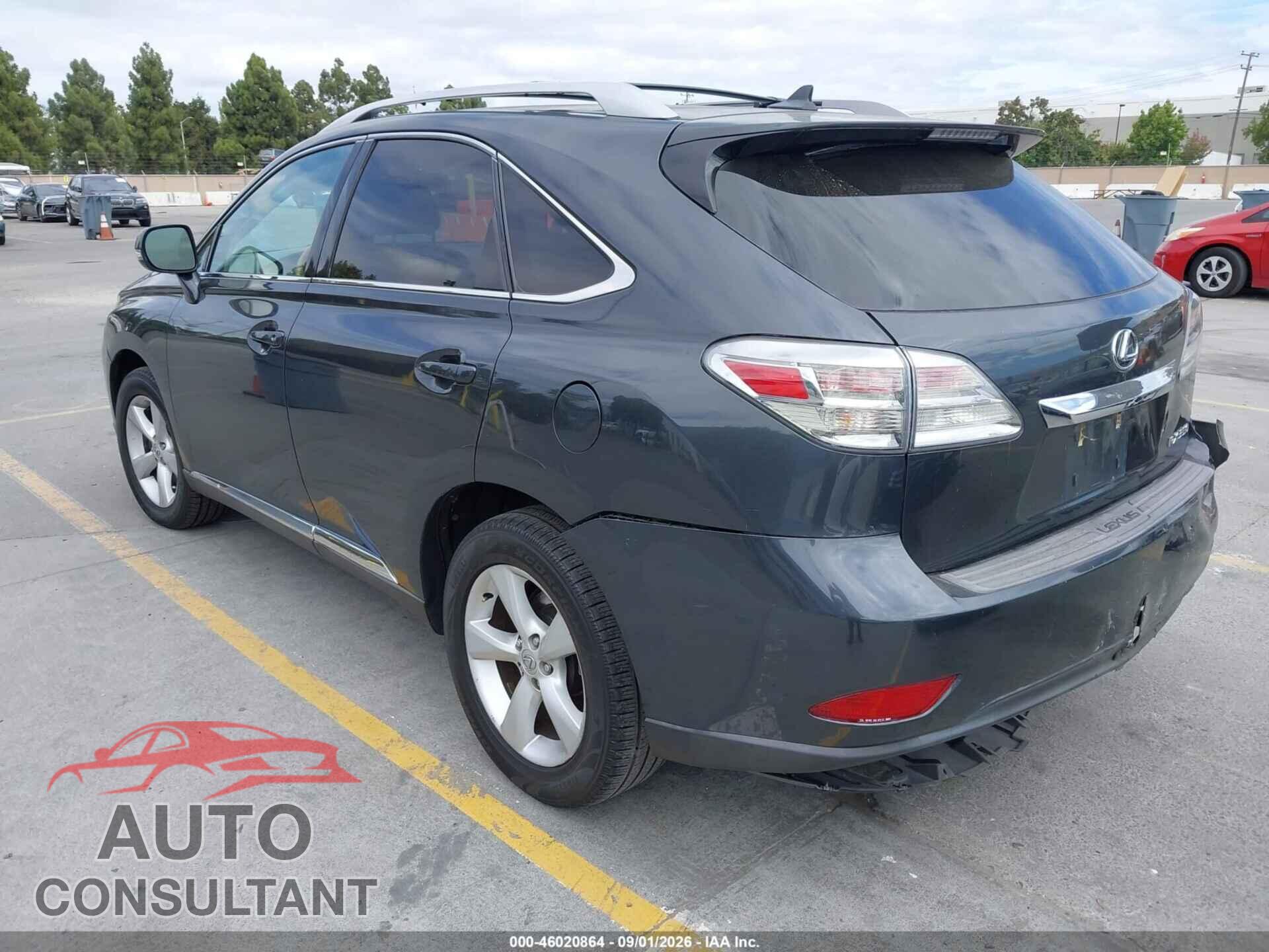 LEXUS RX 350 2011 - 2T2BK1BA9BC101475