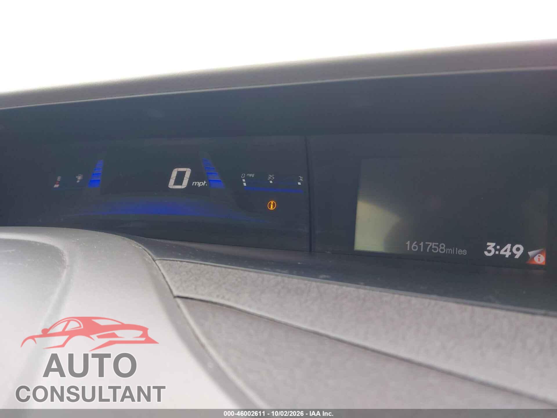 HONDA CIVIC 2012 - 19XFB2F56CE381352