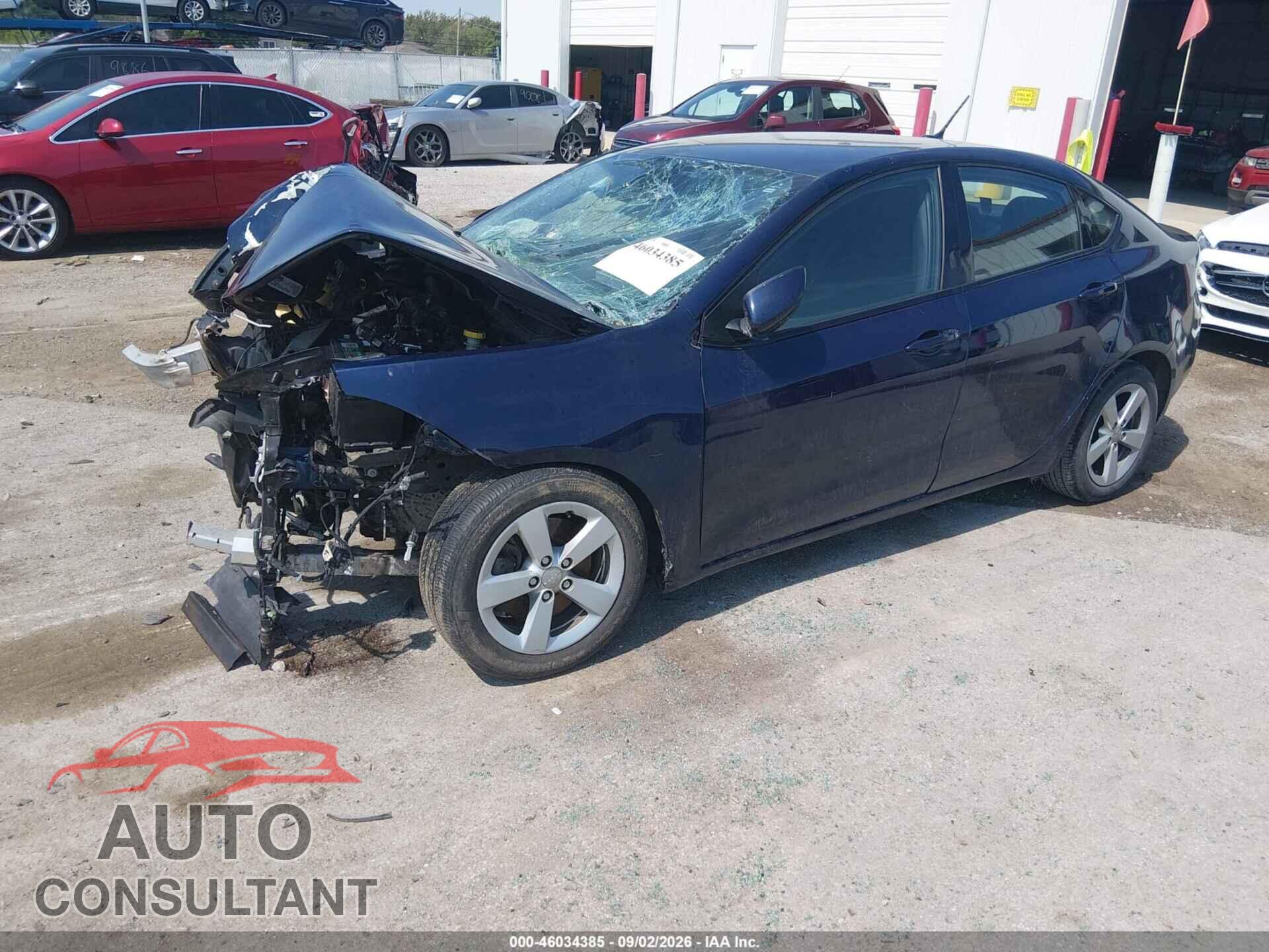DODGE DART 2015 - 1C3CDFBB2FD315486