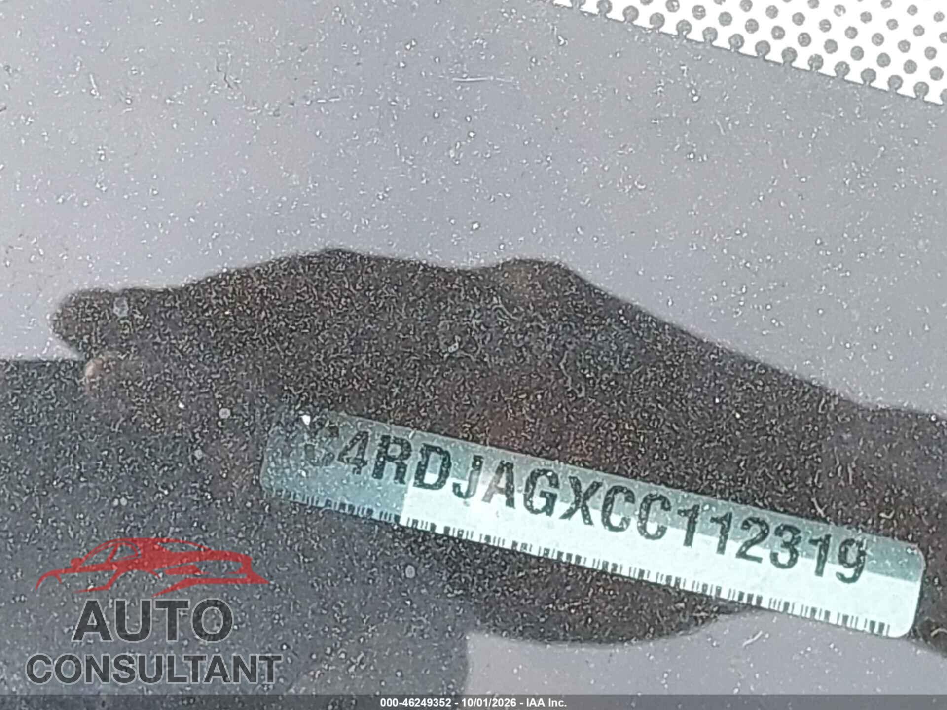 DODGE DURANGO 2012 - 1C4RDJAGXCC112319