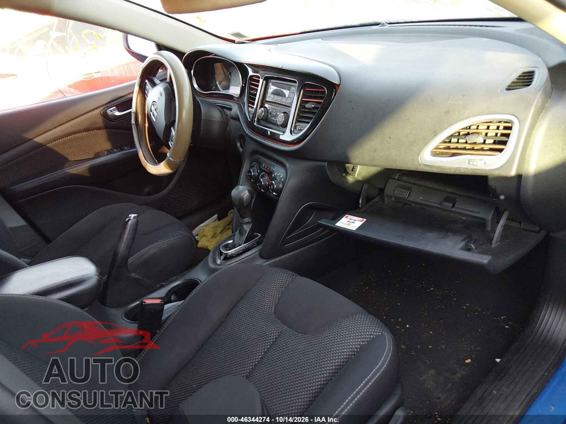 DODGE DART 2015 - 1C3CDFBB1FD415806