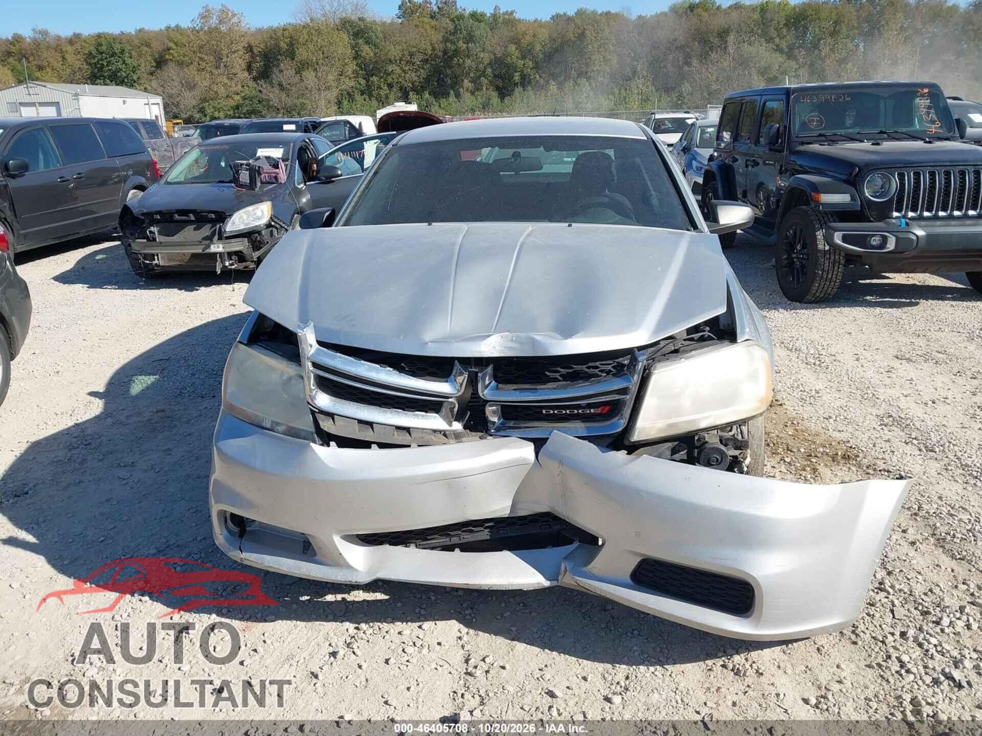 DODGE AVENGER 2012 - 1C3CDZAB0CN323899
