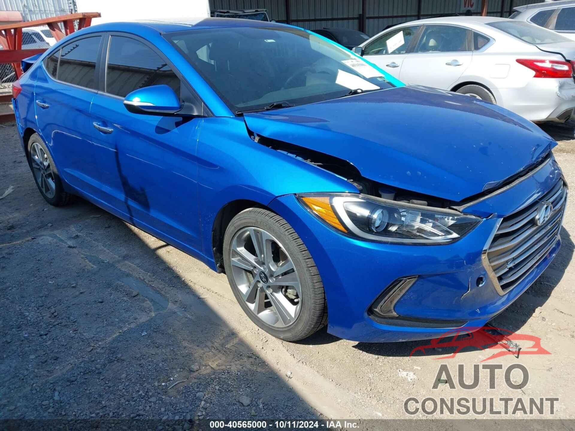 HYUNDAI ELANTRA 2017 - KMHD84LF4HU263089
