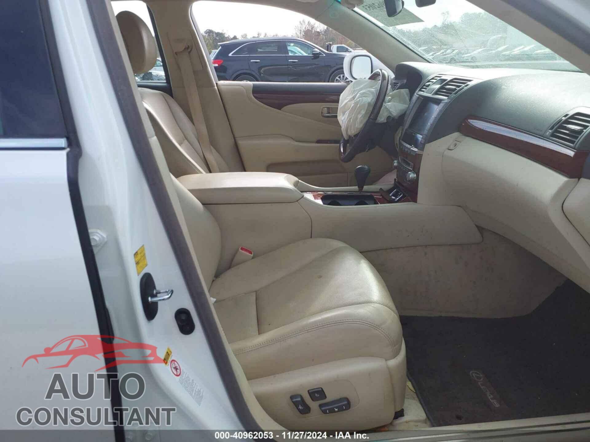 LEXUS LS 460 2012 - JTHGL5EF1C5046586