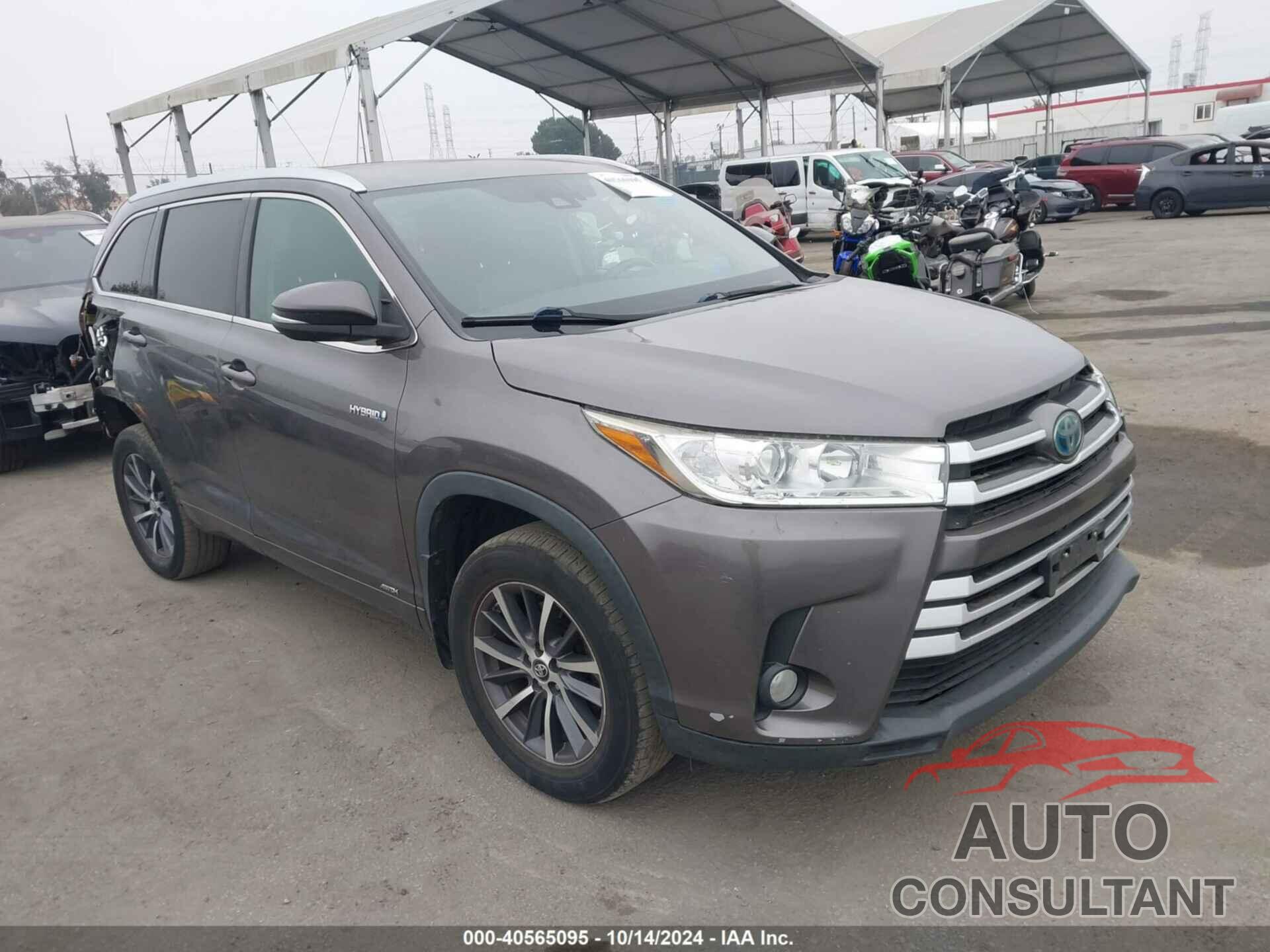 TOYOTA HIGHLANDER HYBRID 2017 - 5TDJGRFH8HS025433