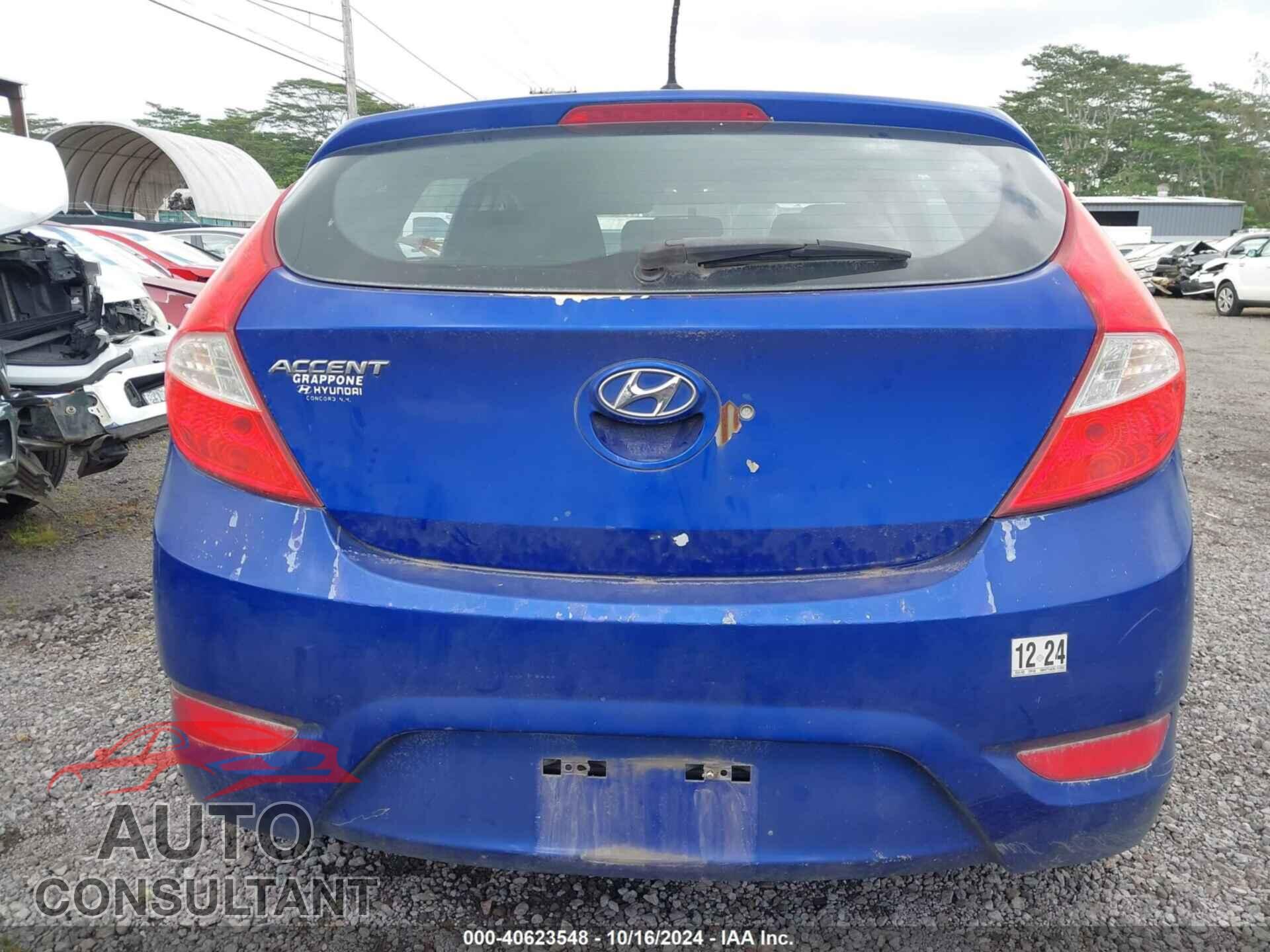 HYUNDAI ACCENT 2012 - KMHCT5AE3CU012003