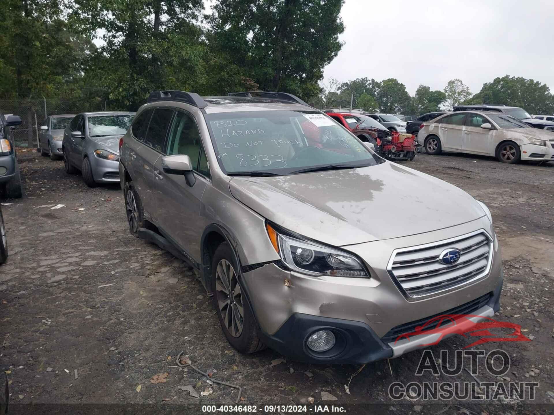 SUBARU OUTBACK 2015 - 4S4BSANC3F3298333