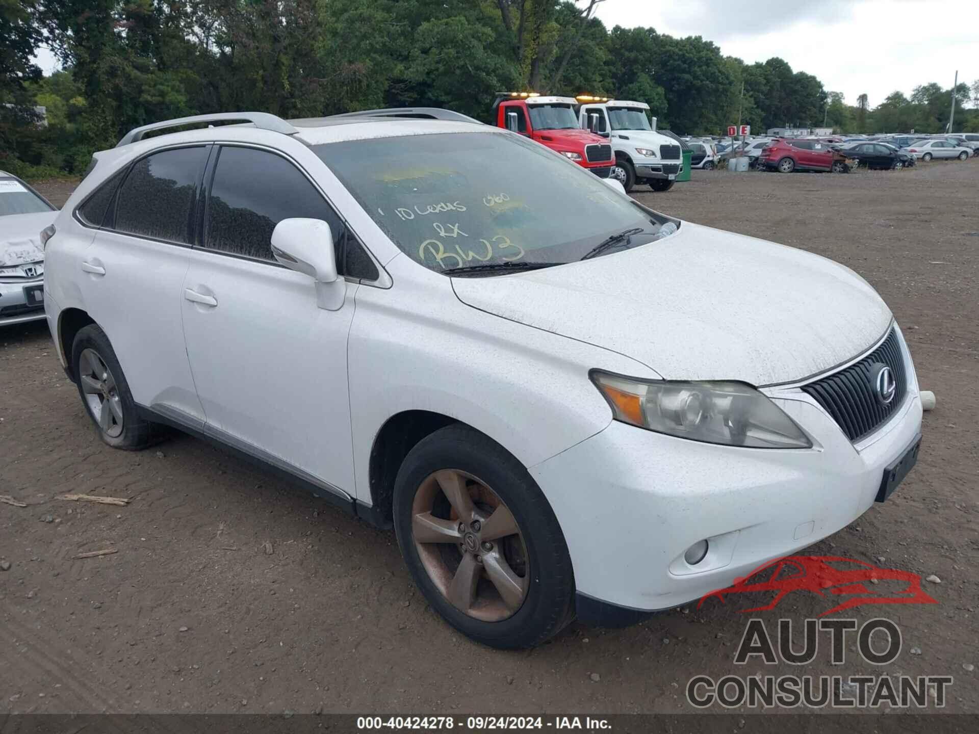 LEXUS RX 350 2010 - 2T2BK1BA2AC035141